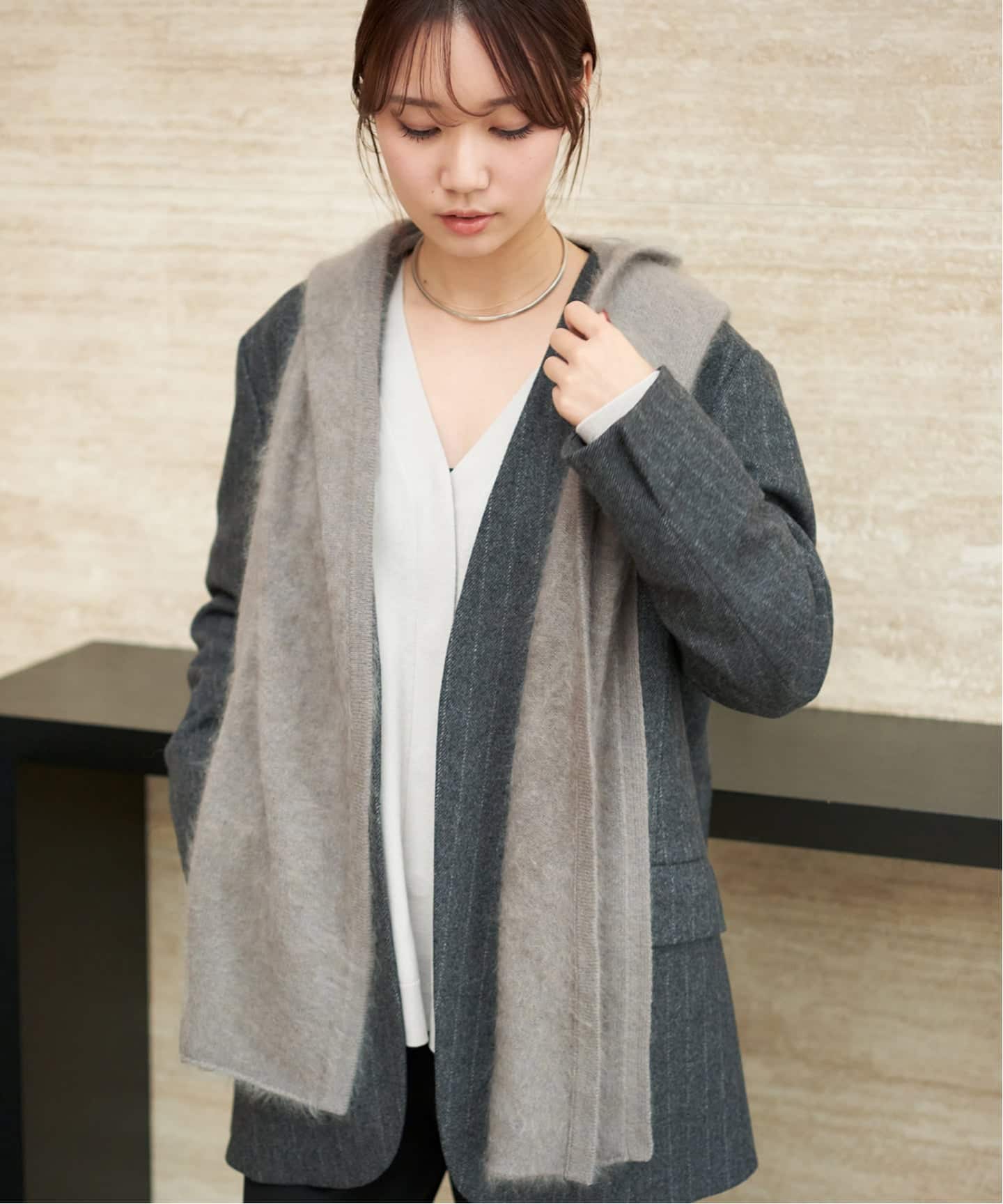 R'IAM カシミヤパーカーストール（ストール）｜Plage（プラージュ）の