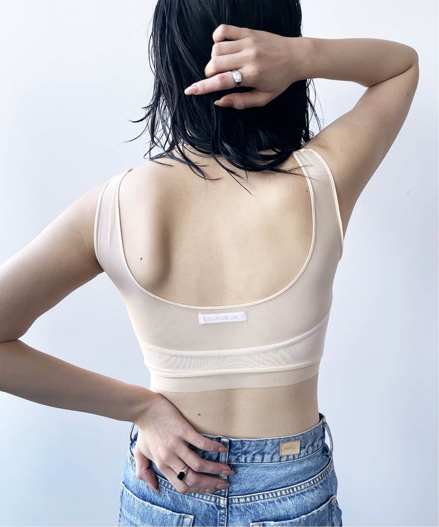 下着・アンダーウェア NICENICE MOMENT MESH BRA TANK BEIGE MESH BRA TANK – NICENICE MOMENT