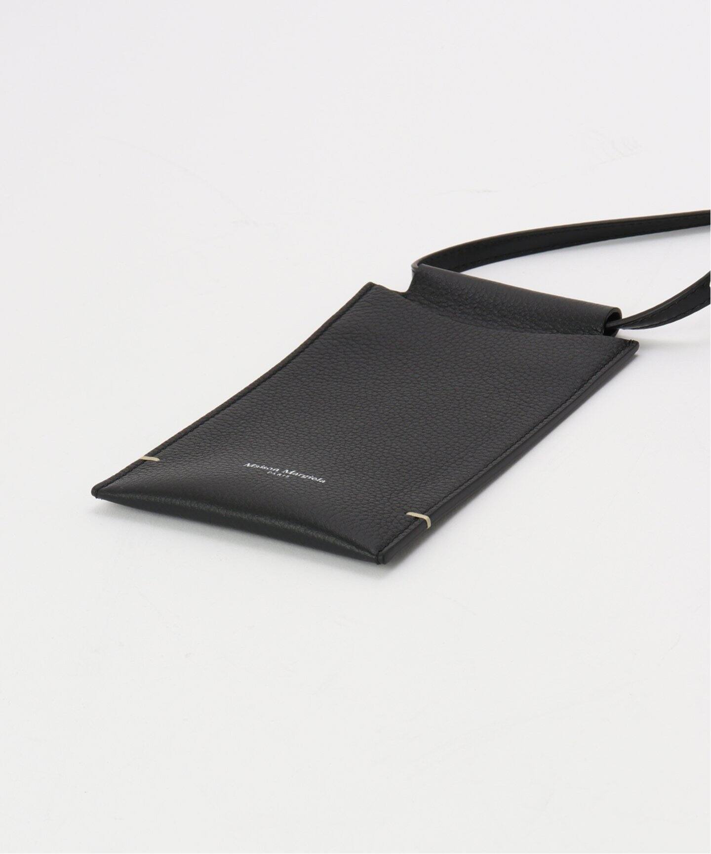 Maison Margiela メゾン・マルジェラ スマホバッグ MAISON MARGIELA｜PHONE HOLDER PLAIN LEATHER スマホポーチ
