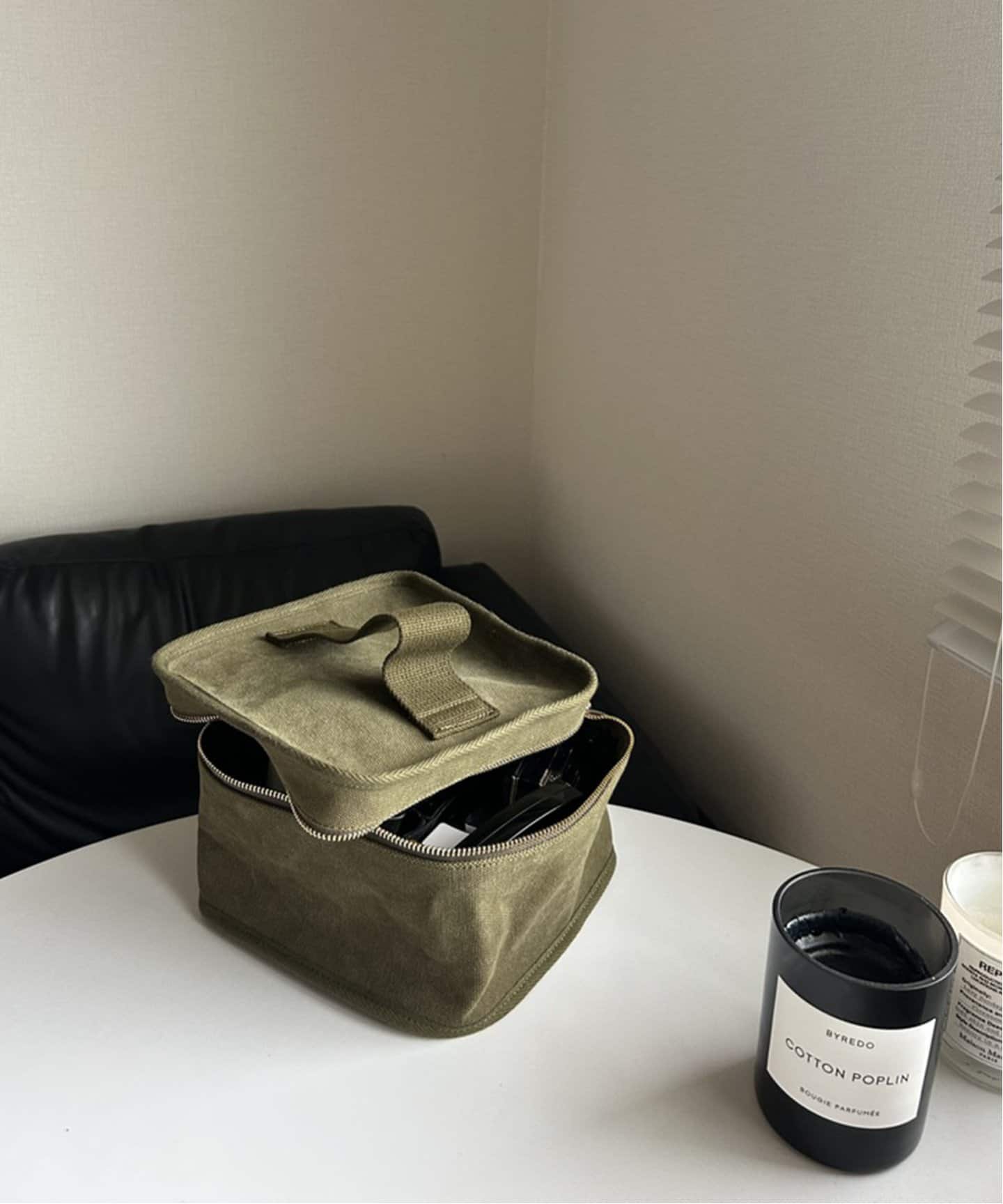 追加3》【BISOU×L'EAU】マルチポーチ（キャンバス） Lサイズ（ポーチ