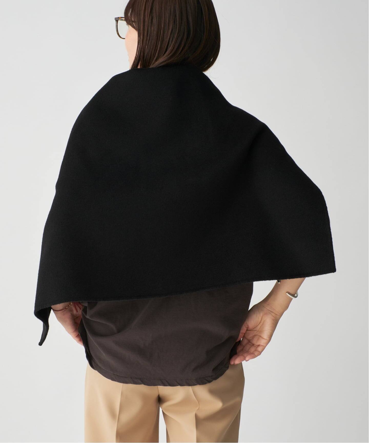 ヴェルメイユパーイエナ woolリバー2WAY ストール 黒 ブラック /RI woolリバー2WAYストール（ストール）｜VERMEIL par iena（ヴェルメイユ