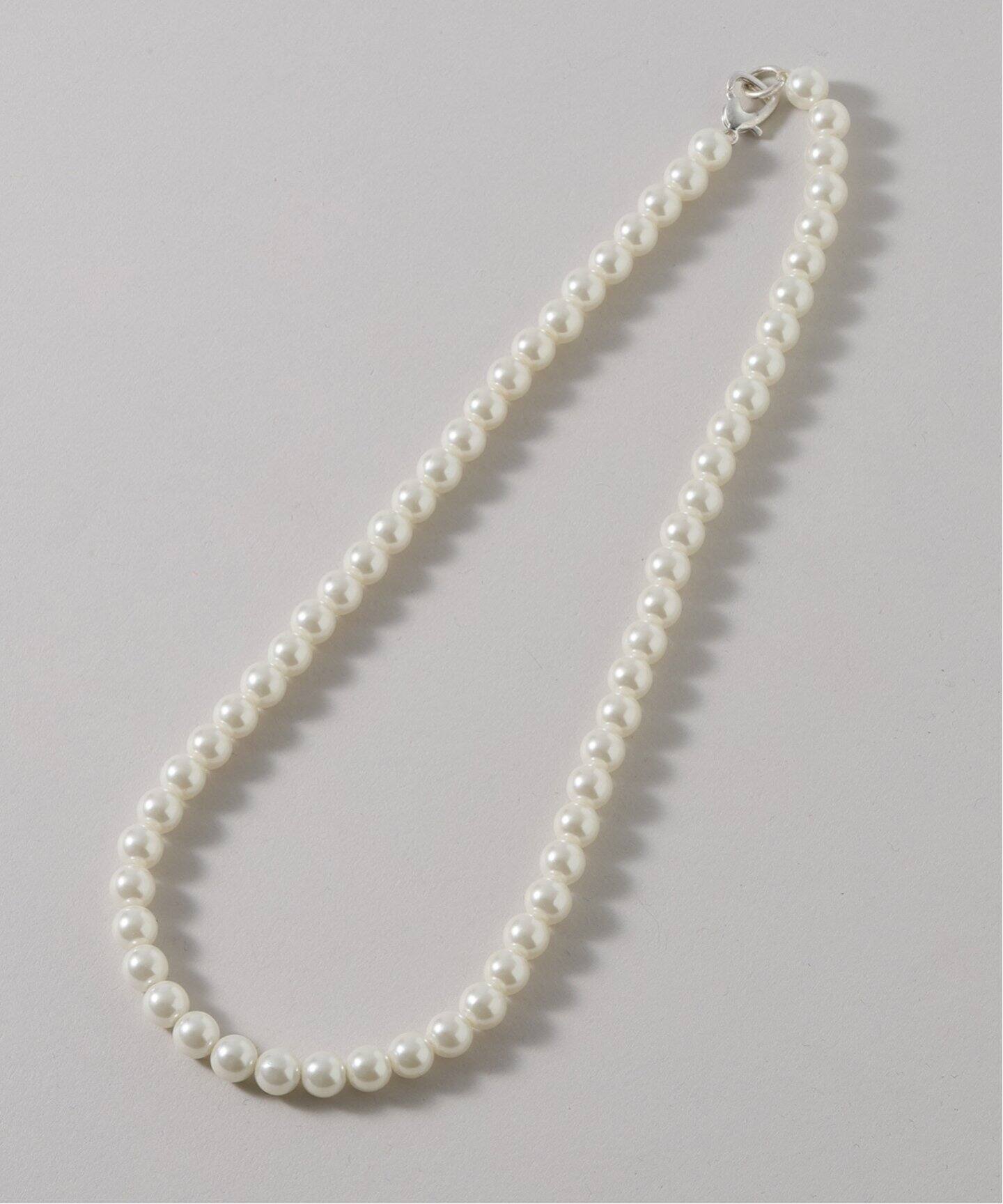 【COMPLETEDWORKS】Gobbled pearl necklace パールネックレス Glitch - Pearl and Zirconia Recycled Gold Vermeil Necklace