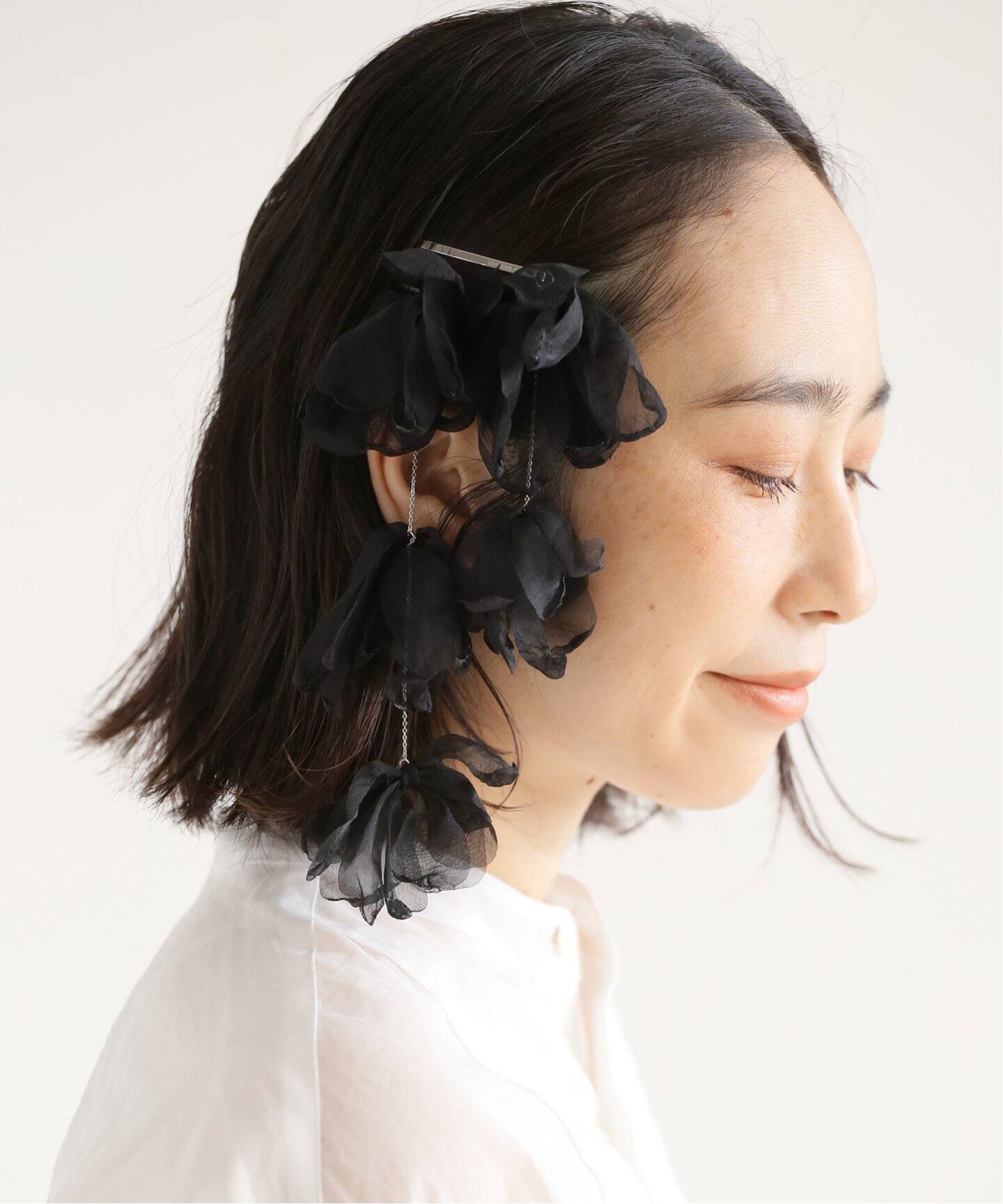 heyep　BLACK ヘアピン 2個セット 楽天市場】heyep(ヘイップ)/Faux Leather Hair Clips-2-Piece