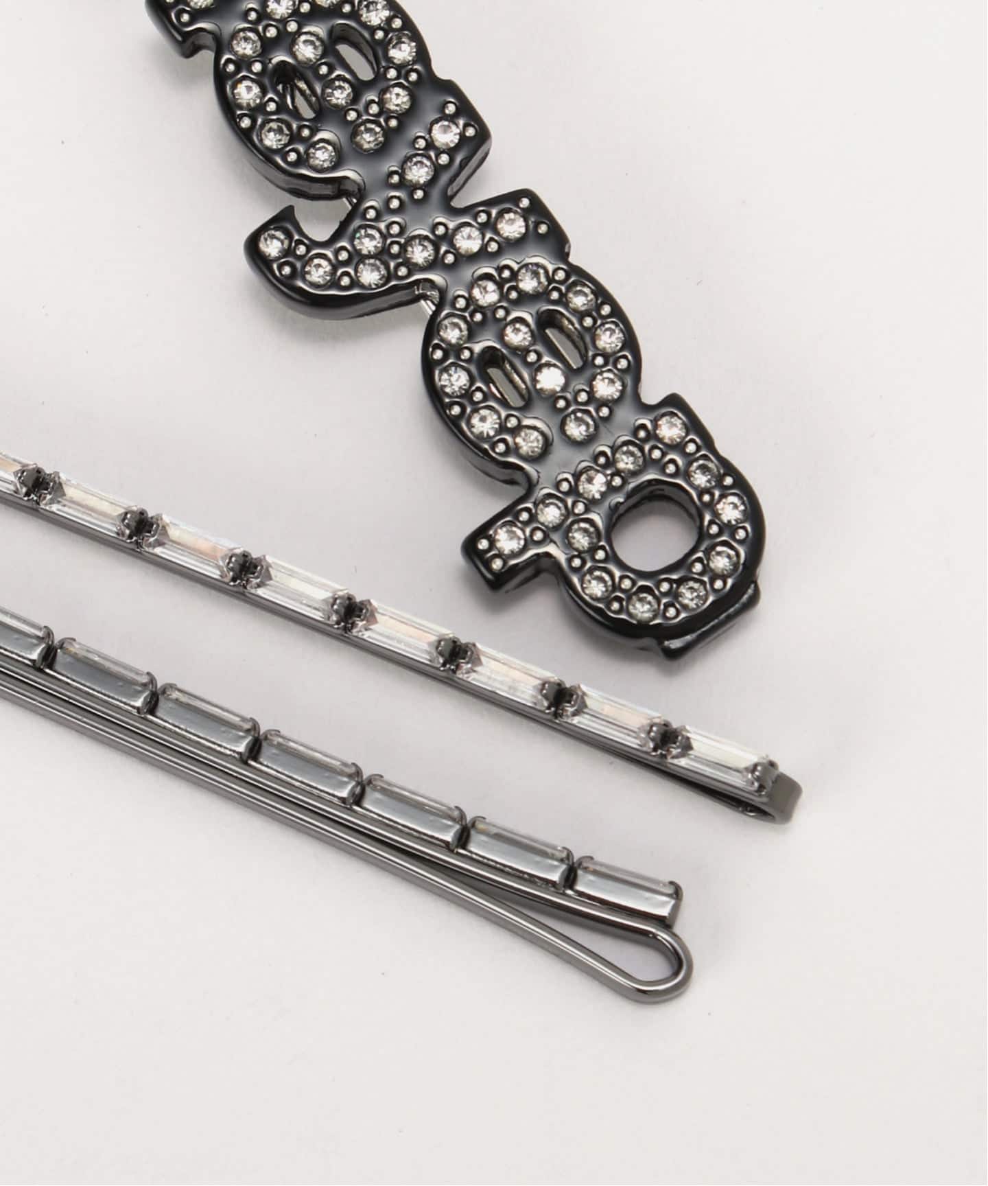 HEYEP Logo Rhinestone Hairpins - 3-Piece Set（ヘア