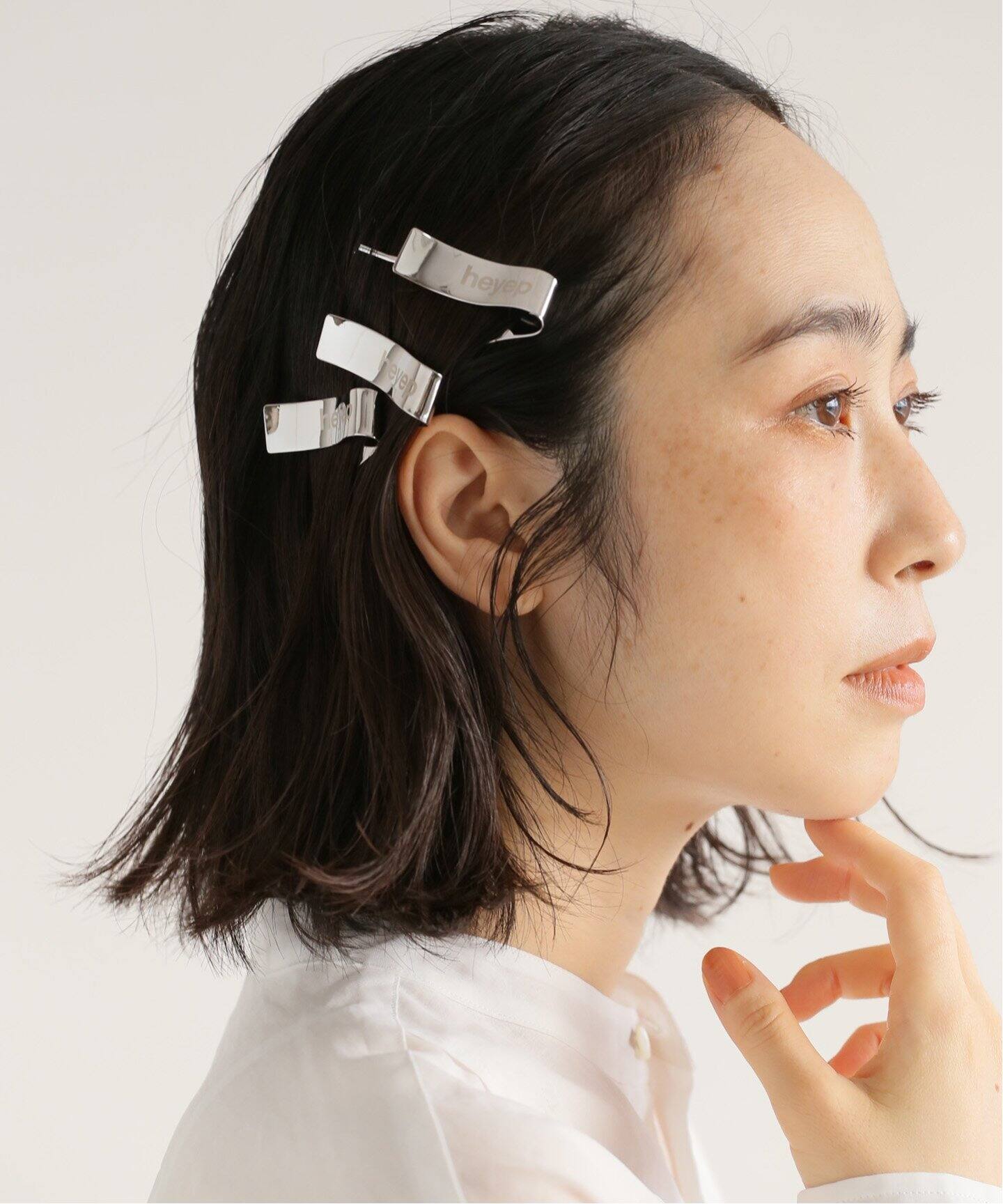 HEYEP Bent Metal Logo Hairpins（ヘアアクセサリー）｜BOICE
