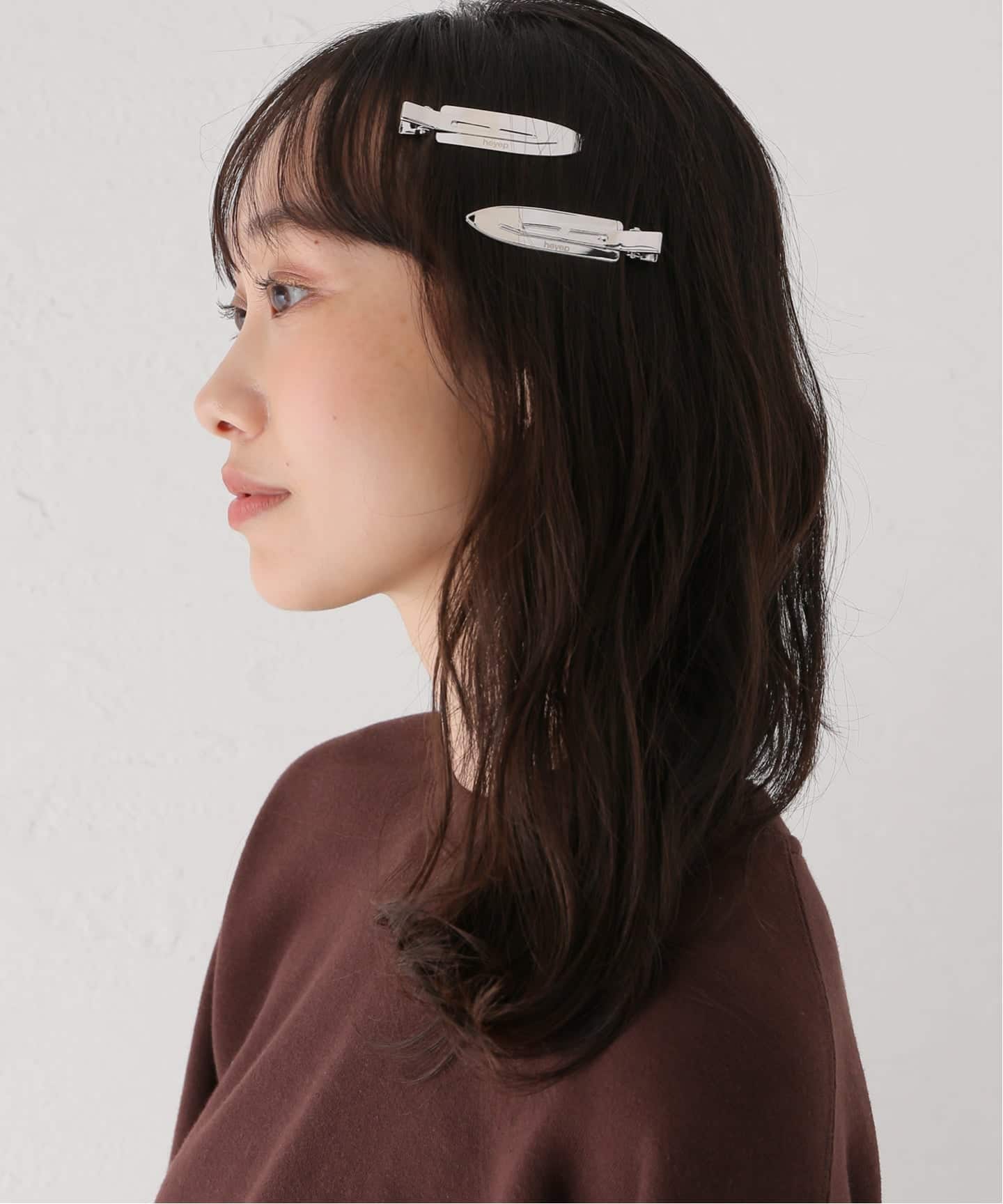 HEYEP Flat Hair Clips-2 Piece Set（ヘアアクセサリー）｜BOICE FROM