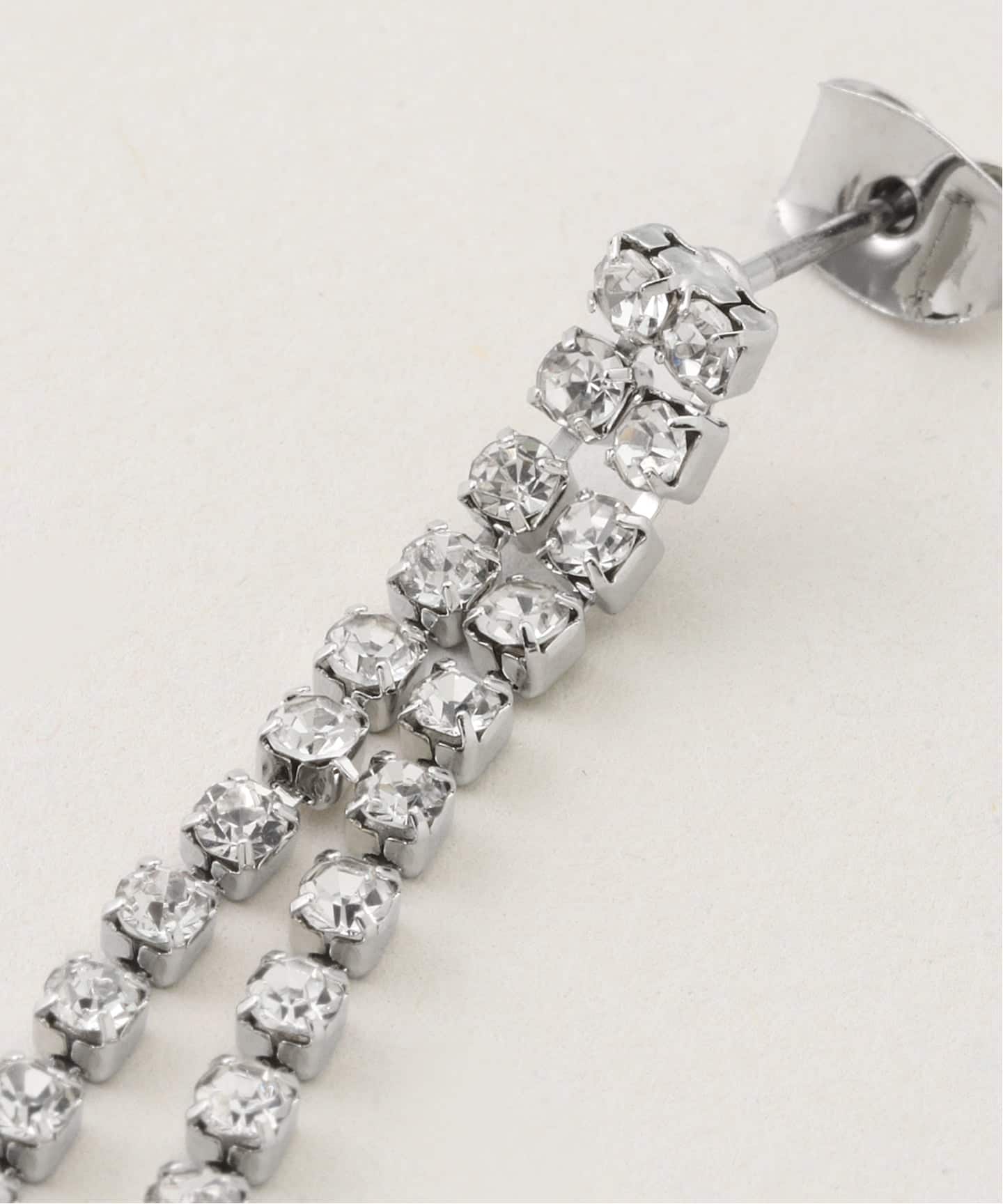 La Totalite ラインストーン ピアス（ピアス（両耳用））｜La Totalite