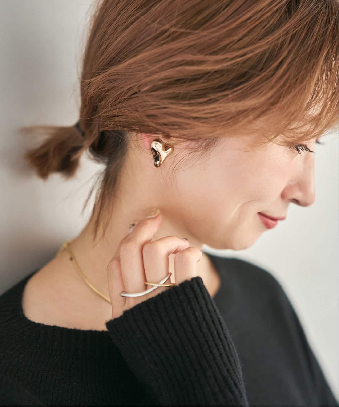 Soierie/ソワリー Distort heart earring（イヤリング）｜Spick and