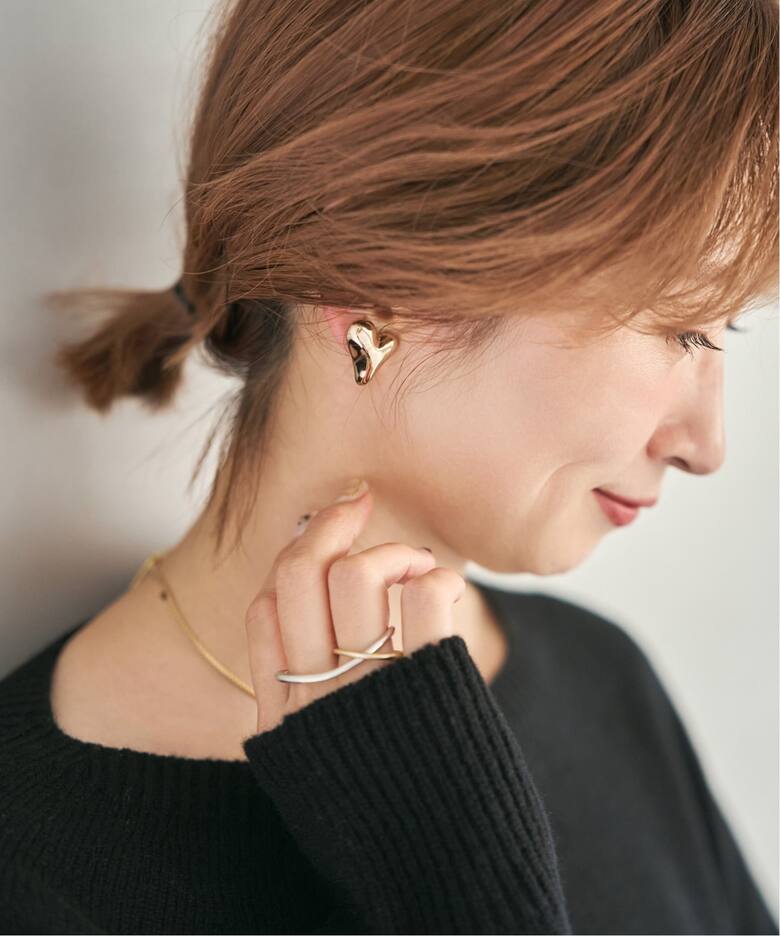 Soierie/ソワリー Distort heart earring（イヤリング）｜Spick & Span 