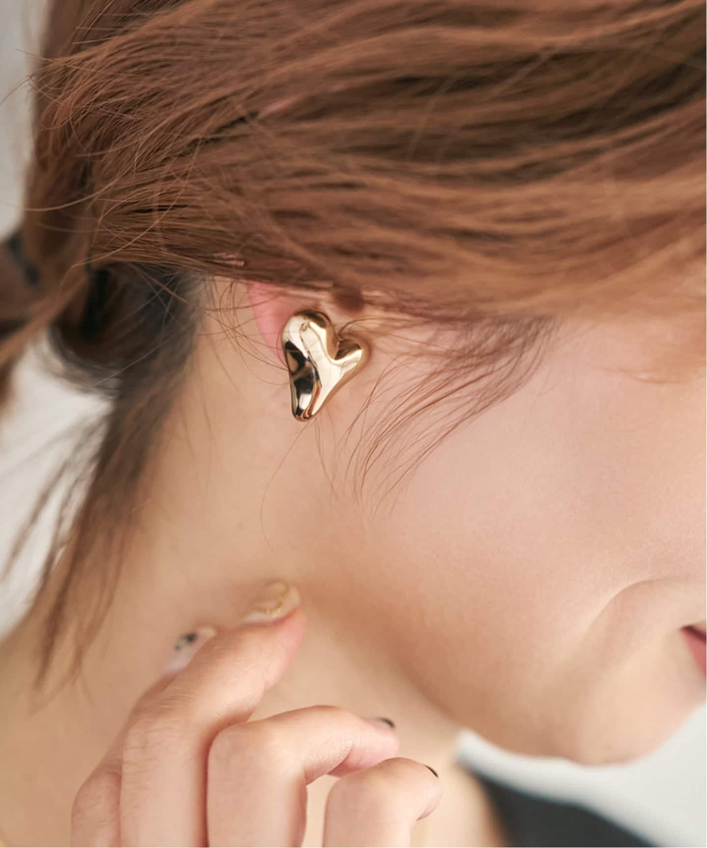 Soierie/ソワリー Distort heart earring（イヤリング）｜Spick and