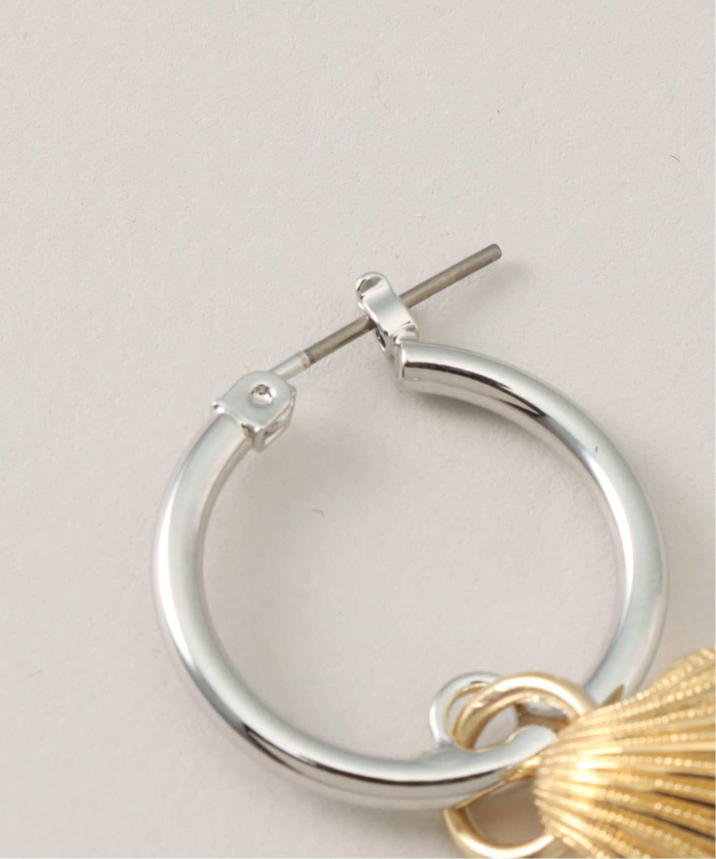 【美品】 by gren M ヴィンテージシェルフープピアス グリンバイエム / アクセサリー