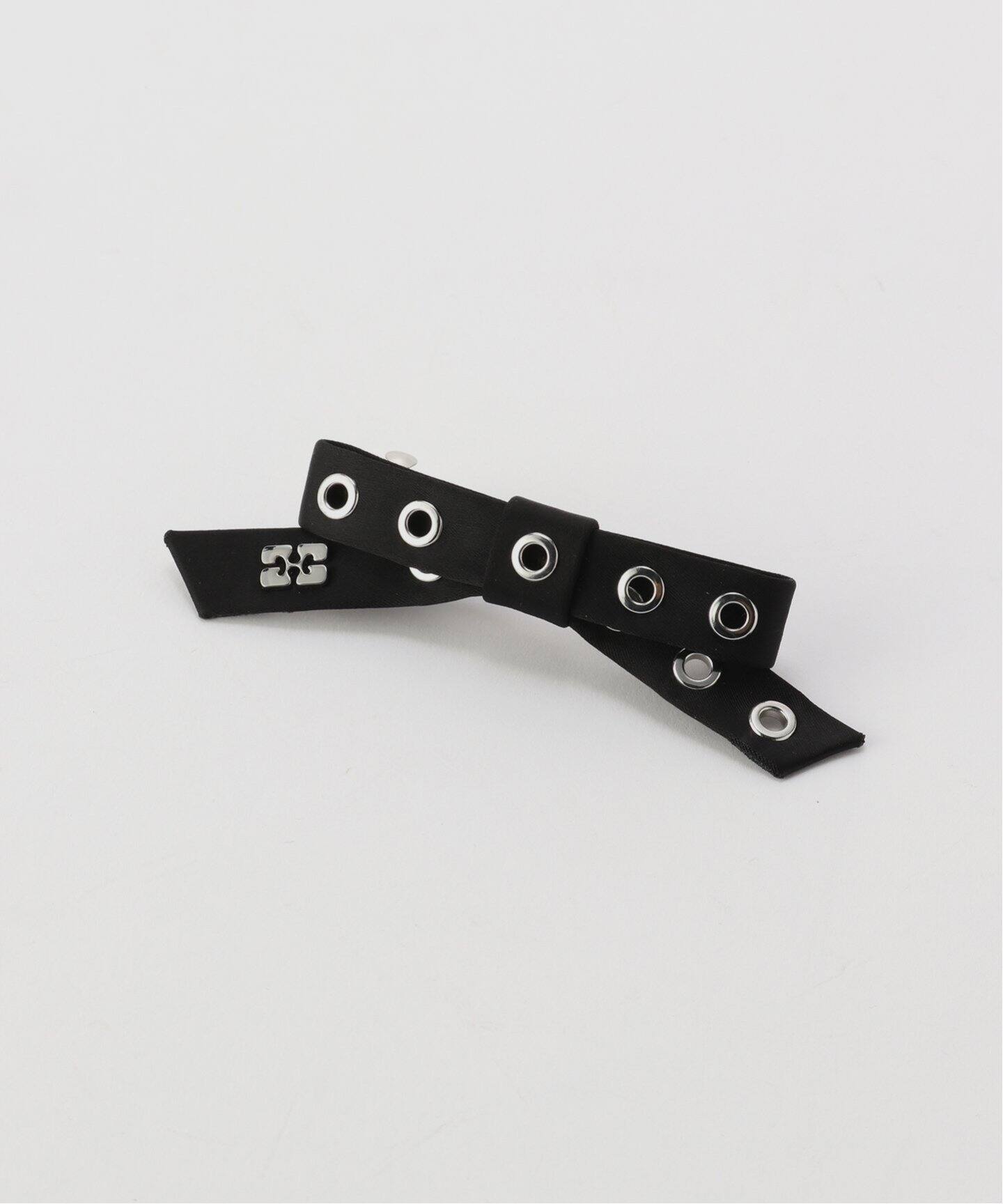 ヘアアクセサリー GANNI Eyelet Bow Barrette Satin GANNI GANNI/ ガニー Eyelet Bow Barrette Satin : ZOZOTOWN