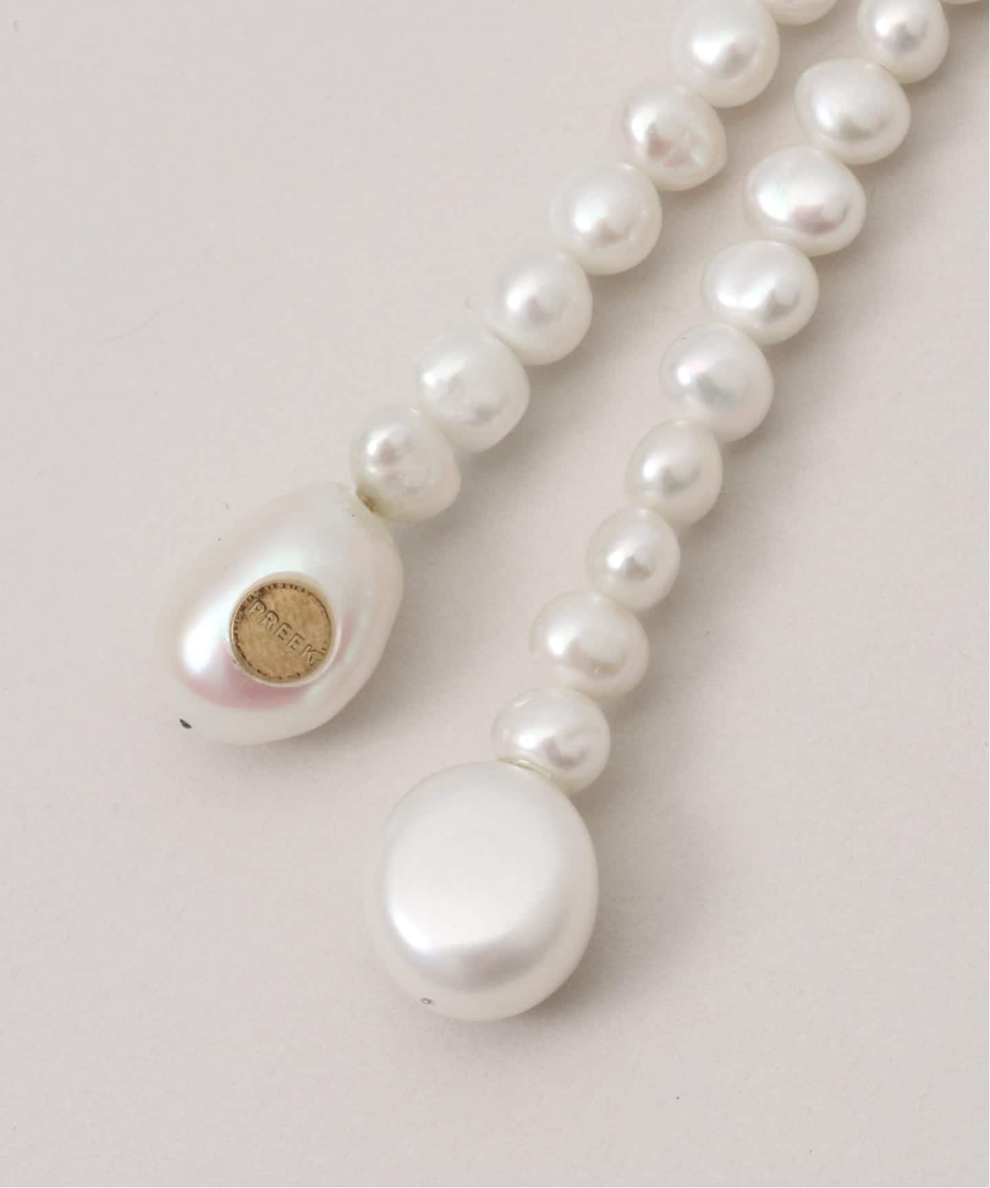 もこ　プリーク　ネックレス PREEK /プリーク baroque pearl free longネックレス 130
