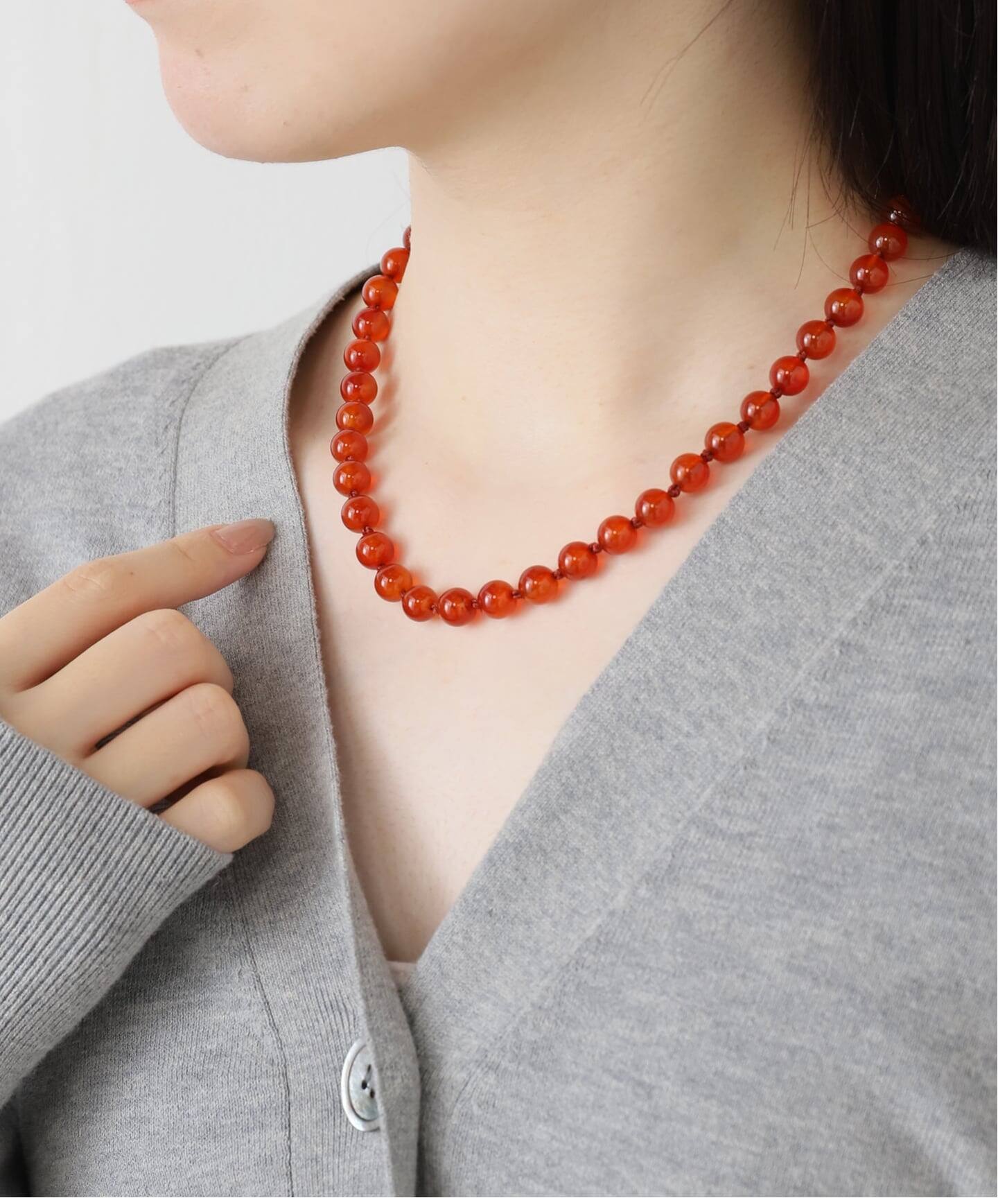 アクセサリー FRAMeWORK OCUCCI STONE 8mm 43cm CHOKER OCUCCI/オクチ 別注STONE 8mm 43cm CHOKER ONYX（ネックレス