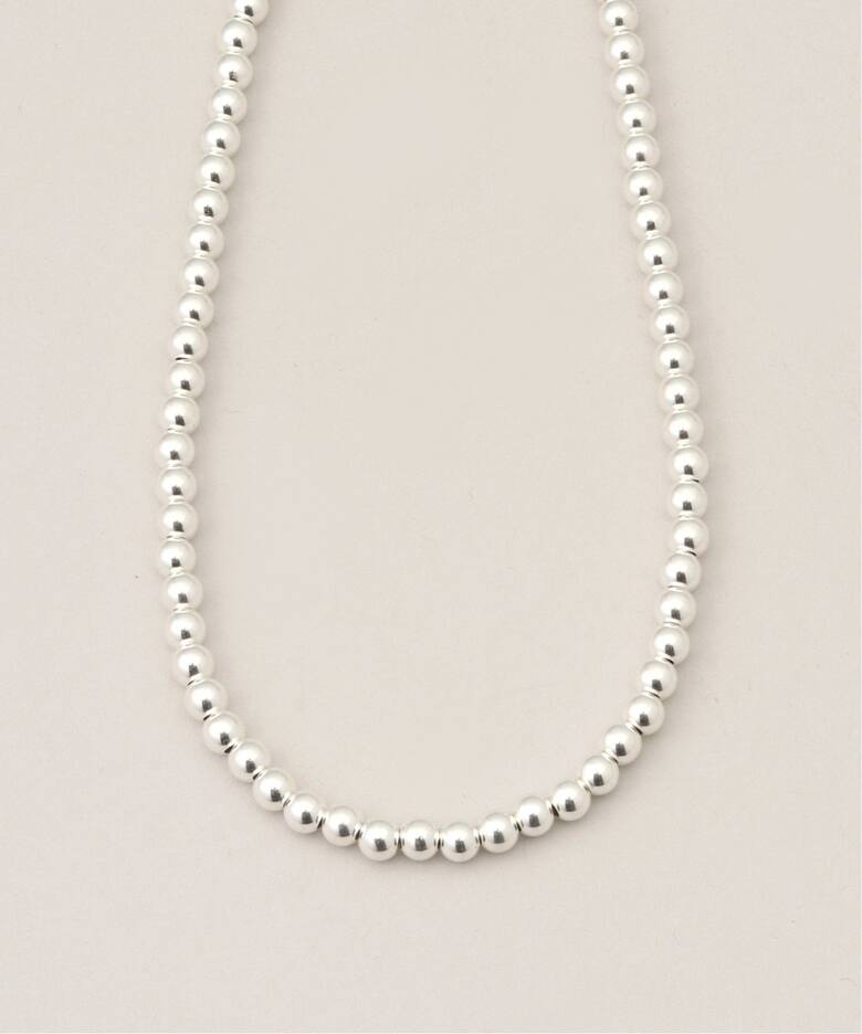 ≪追加≫INDIAN JEWELRY 4mm シャイニービーズネックレス20インチ2 