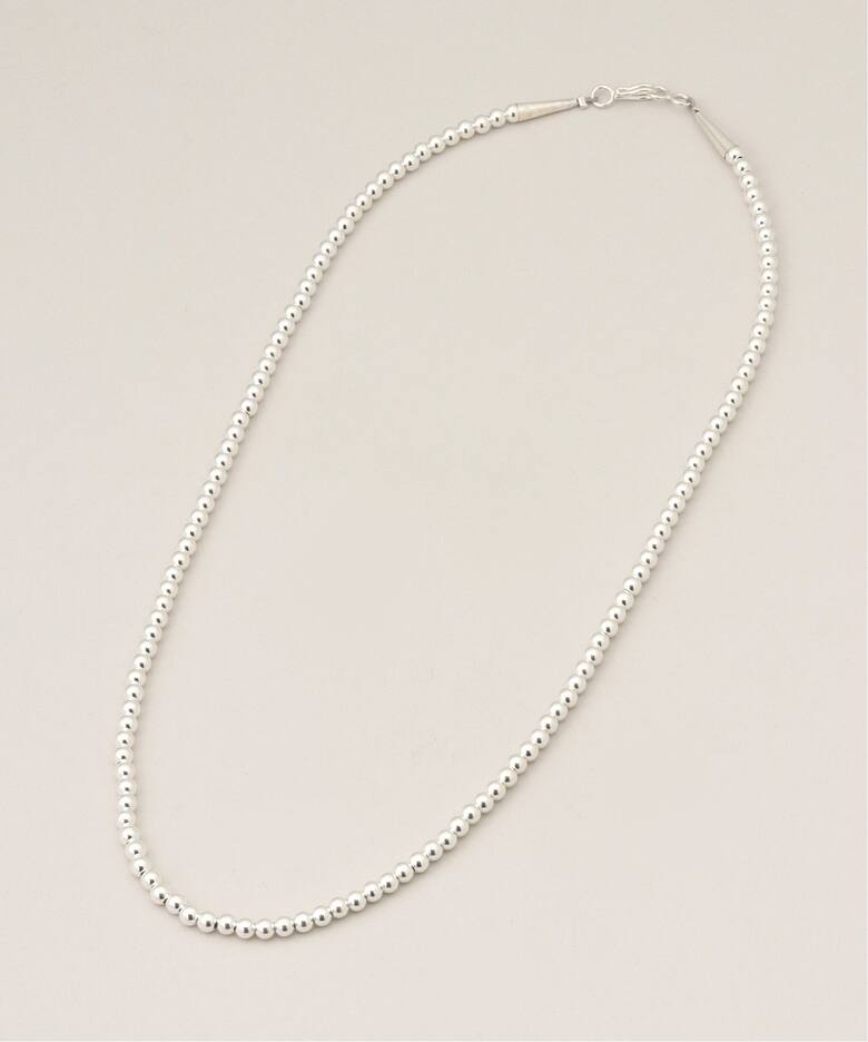 ≪追加≫INDIAN JEWELRY 4mm シャイニービーズネックレス20インチ2 