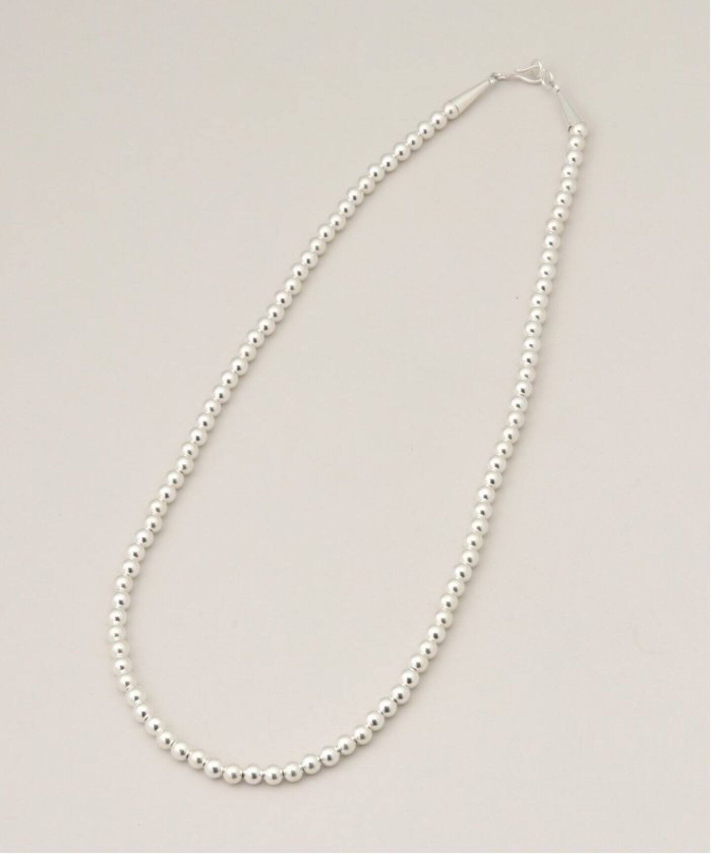 ≪追加≫INDIAN JEWELRY 5mm シャイニービーズネックレス20インチ3