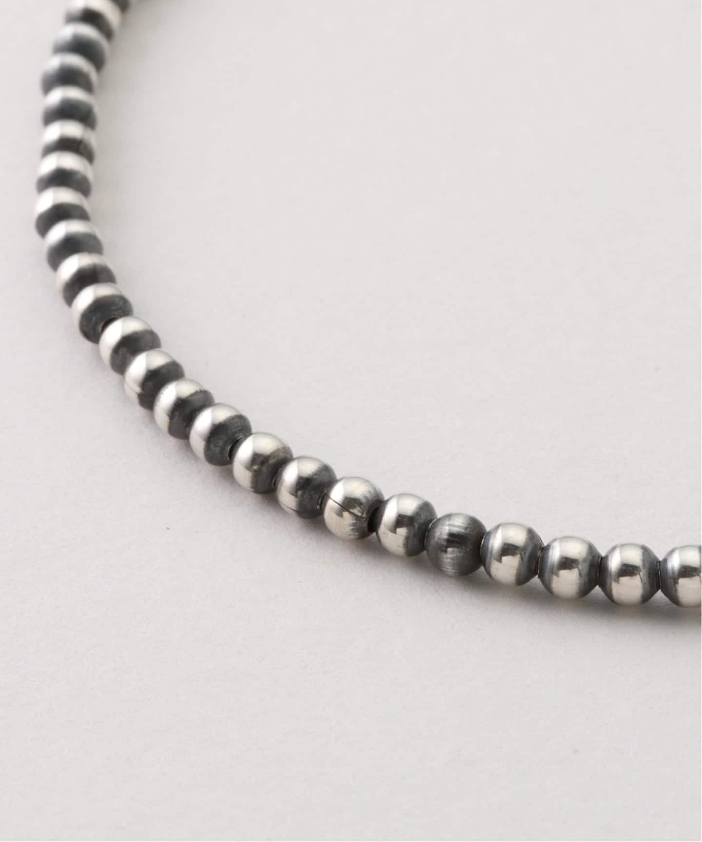 Ericka Nicolas Begay シルバービーズネックレス 45cm ERICKA NICOLAS