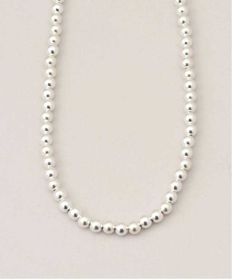 ≪追加≫INDIAN JEWELRY 5mm シャイニービーズネックレス20インチ2 