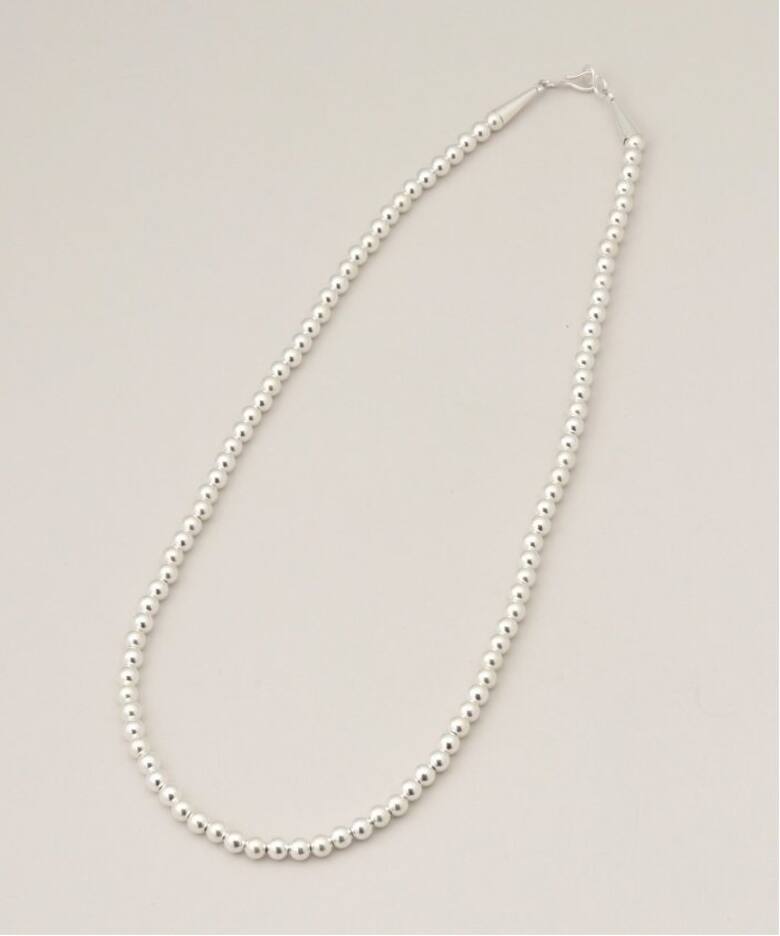 ≪追加≫INDIAN JEWELRY 5mm シャイニービーズネックレス20インチ2 