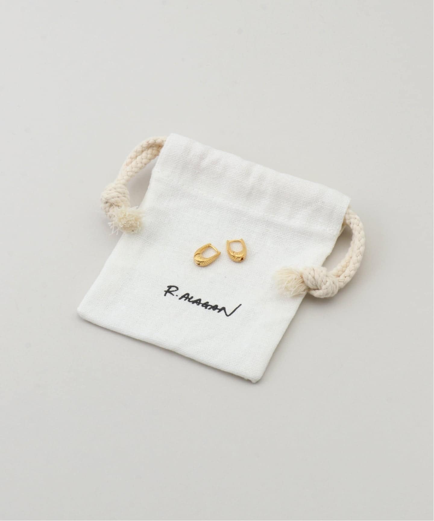 R.ALAGAN / ララガン TWIN DOT THINHOOPES（ピアス（両耳用