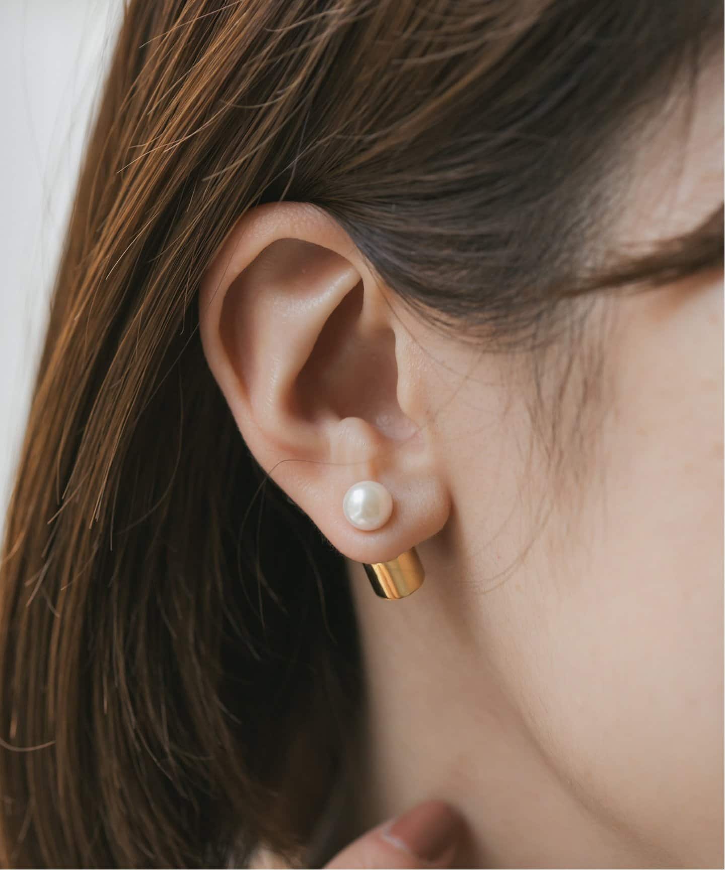 AYUS/アユス Akoya Pearl ピアス (7-7.5mm)