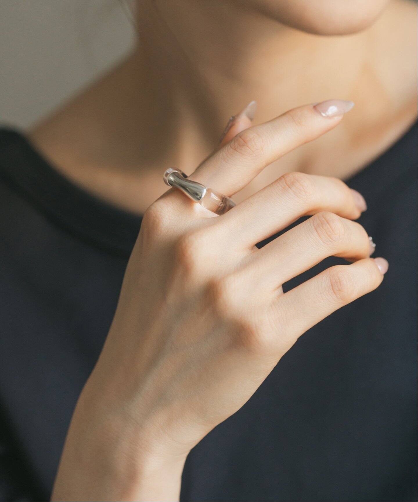 ノーブランド NO BRAND 取り換えよ マルチカラー ファッションリング  