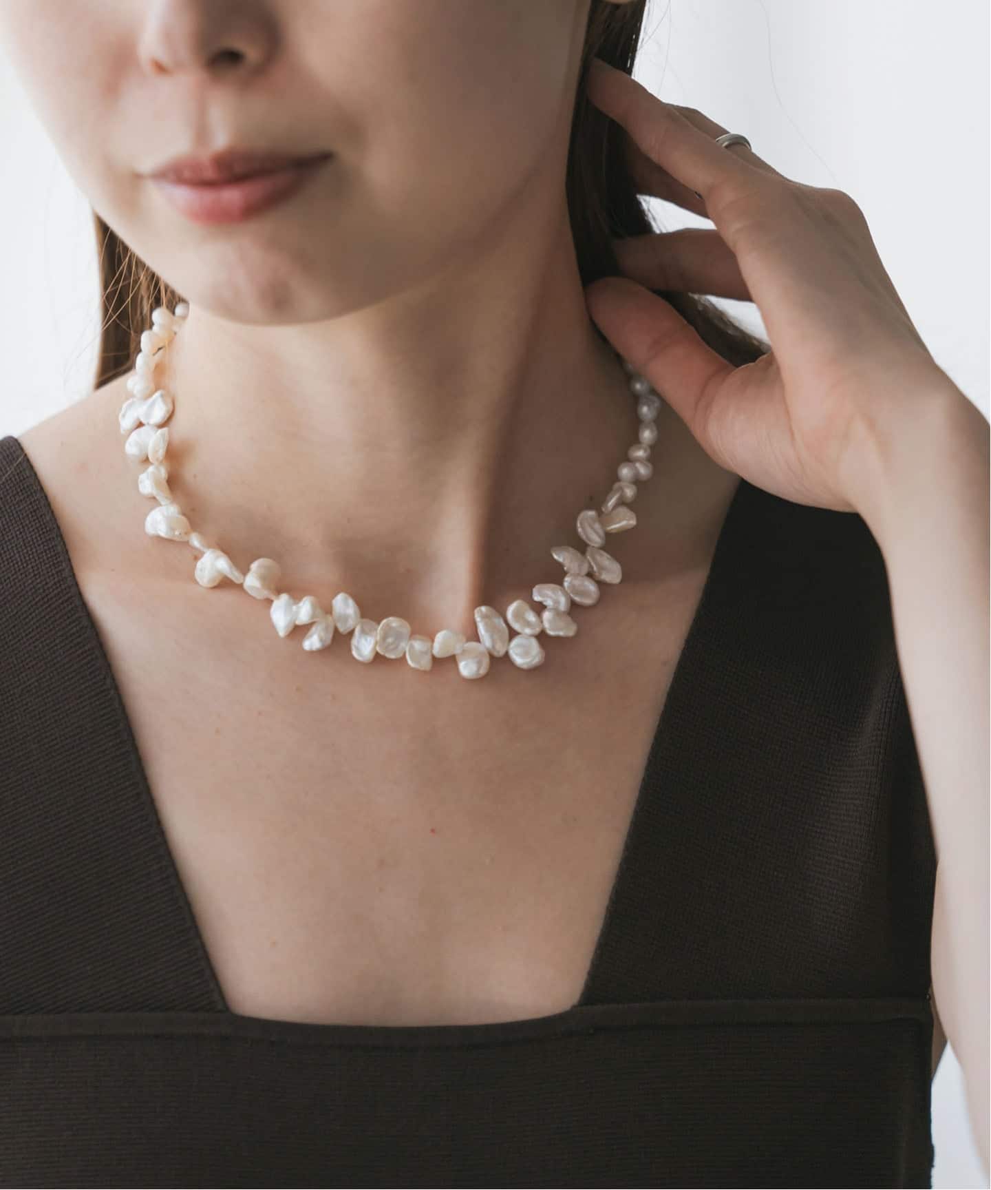 MIHOKO SAKAI/ミホコサカイ ケシLパールネックレス34cm（ネックレス