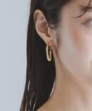 Gas Bijoux/ガス ビジュー マザーオブパールフープピアス