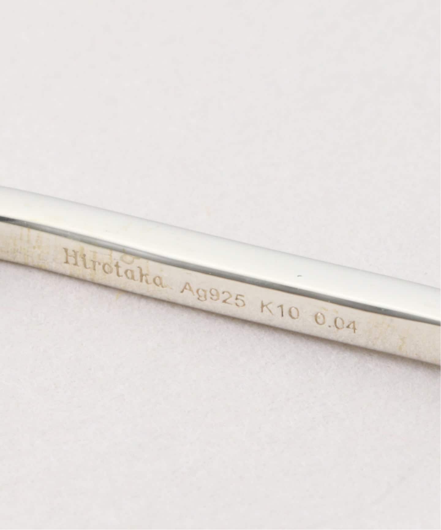 HIROTAKAヒロタカバンドリングゴールドk10箱付きダブルフィンガーリング ダブル フィンガー リング