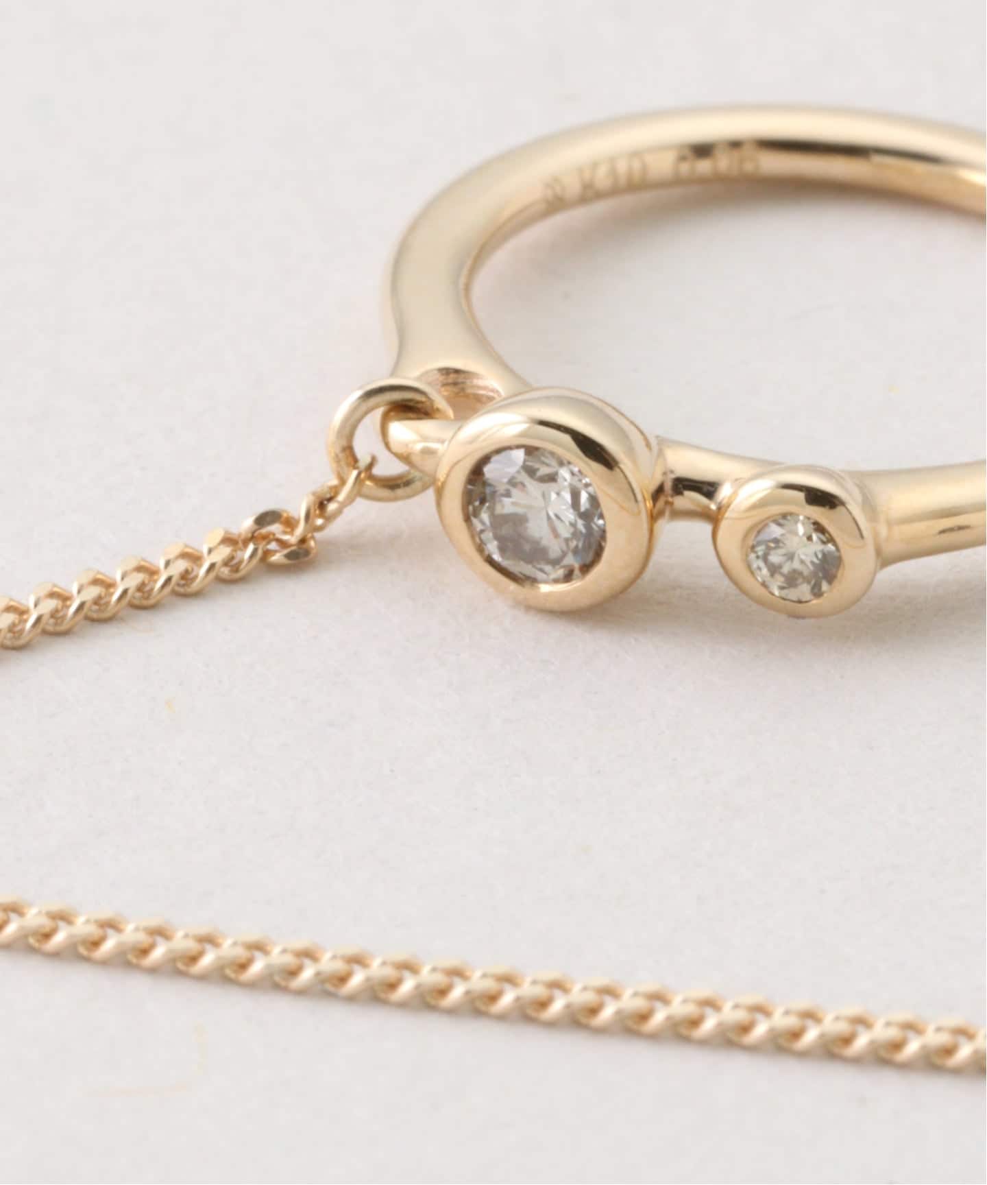 Hirotaka/ヒロタカ DROSERA ダイヤスダッド チェーンイヤーカフ