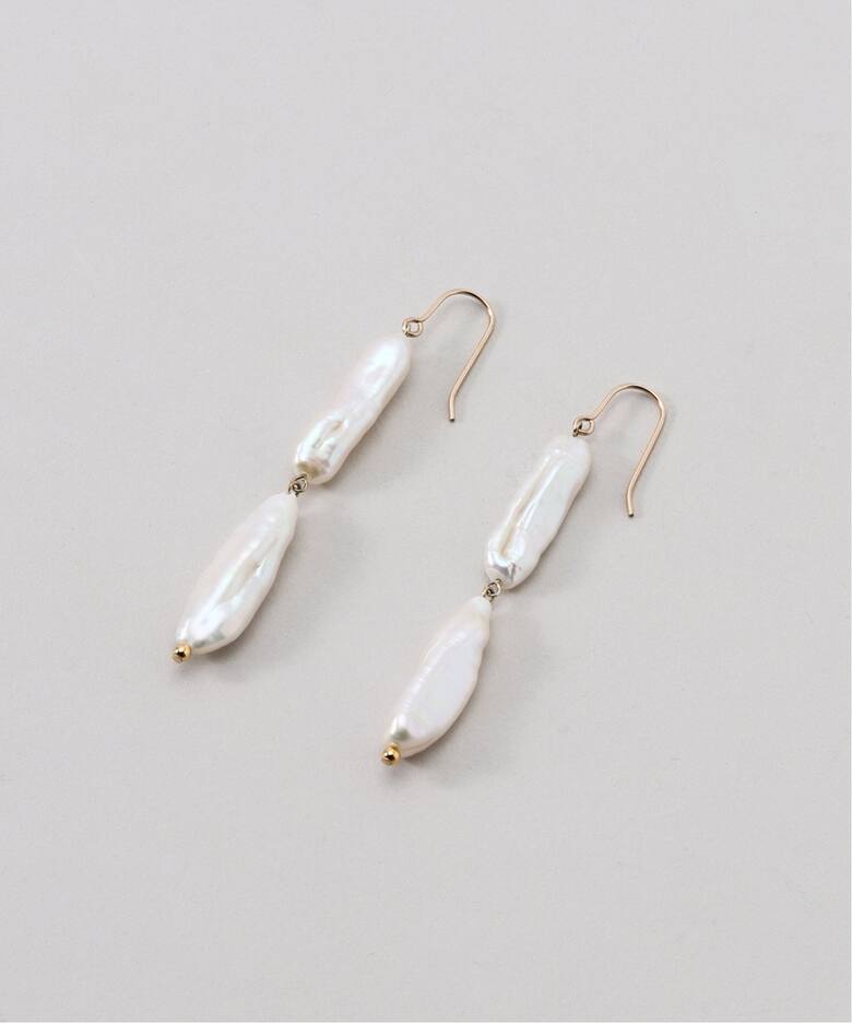MIHOKO SAKAI/ミホコサカイ フェザーパールピアス（ピアス（両耳用 