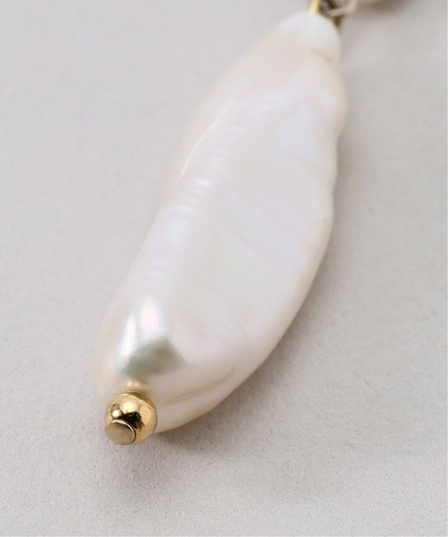 MIHOKO SAKAI/ミホコサカイ フェザーパールピアス（ピアス（両耳用 