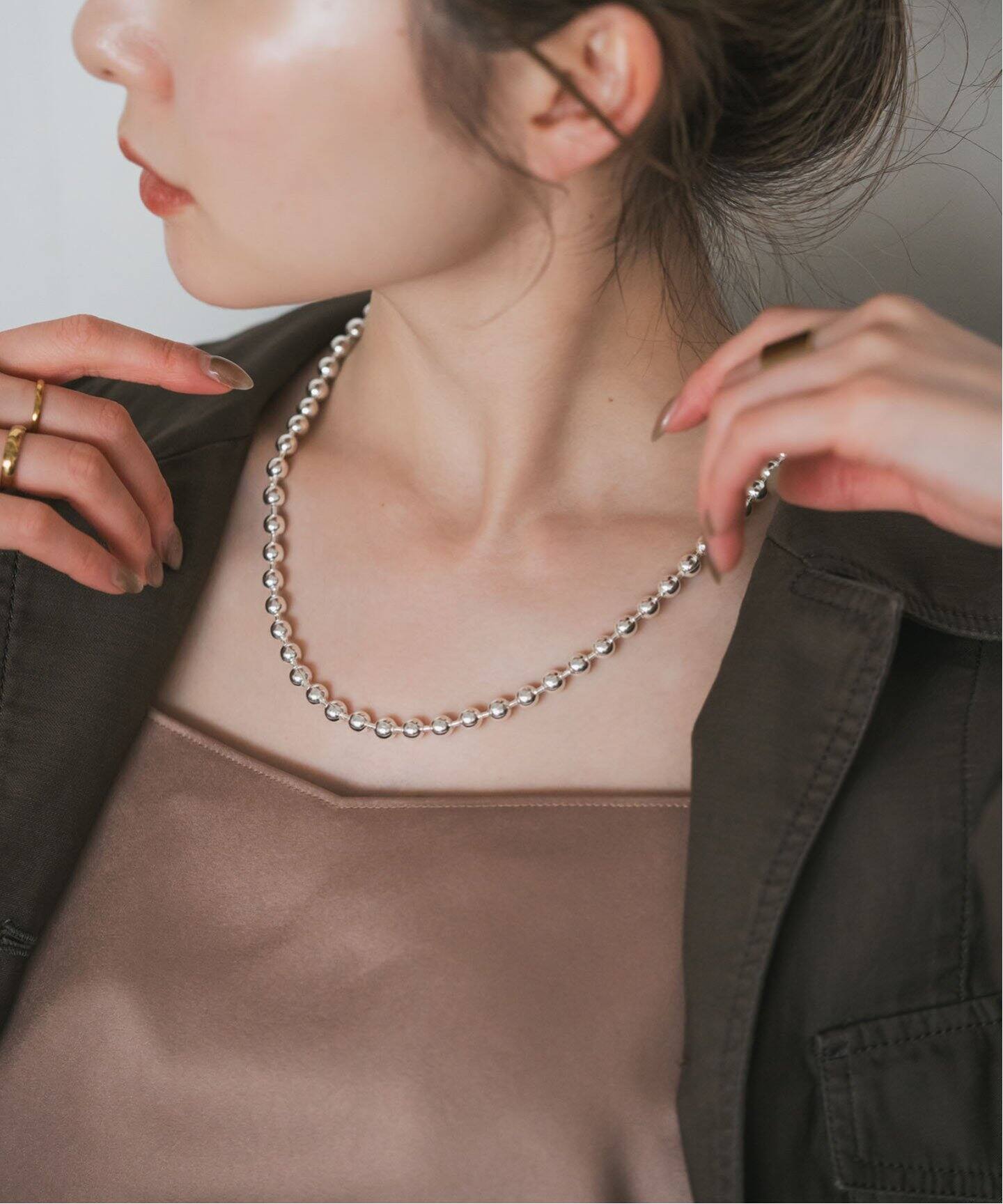 追加》in mood/インムード MAGNET6mm BALL 50 necklace（ネックレス 