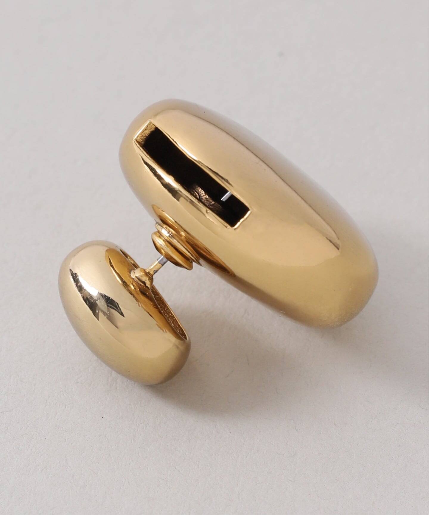 in mood/インムード STONE MOON BACK pierce(ゴールド)（ピアス（両耳