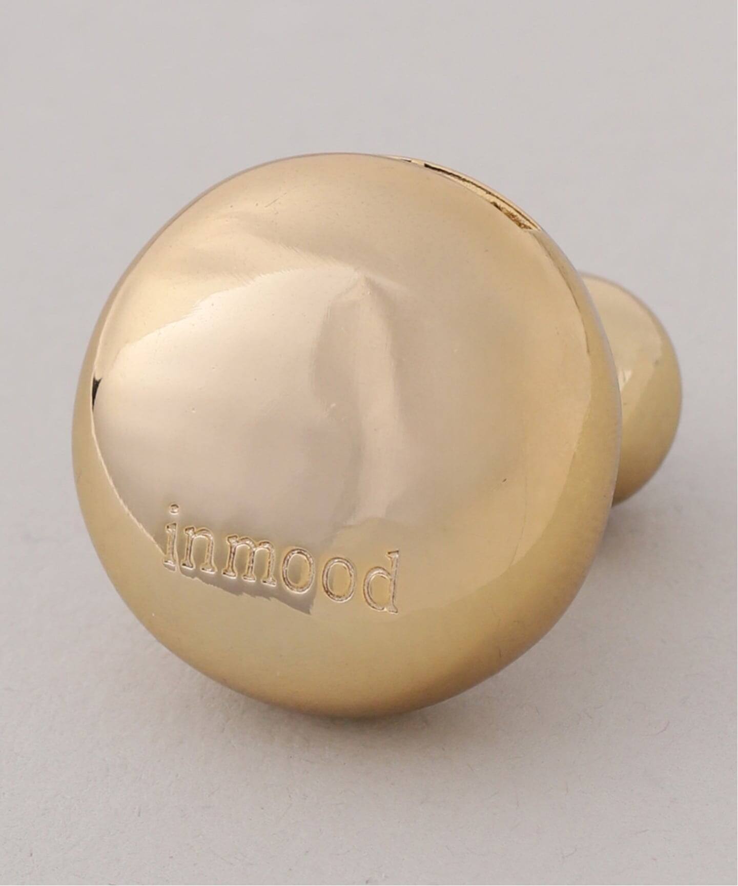 in mood/インムード STONE MOON BACK pierce(ゴールド)（ピアス（両耳