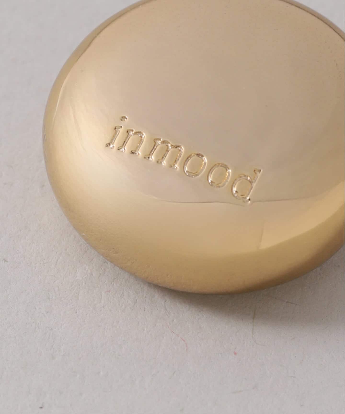 in mood/インムード STONE MOON BACK pierce(ゴールド)（ピアス（両耳