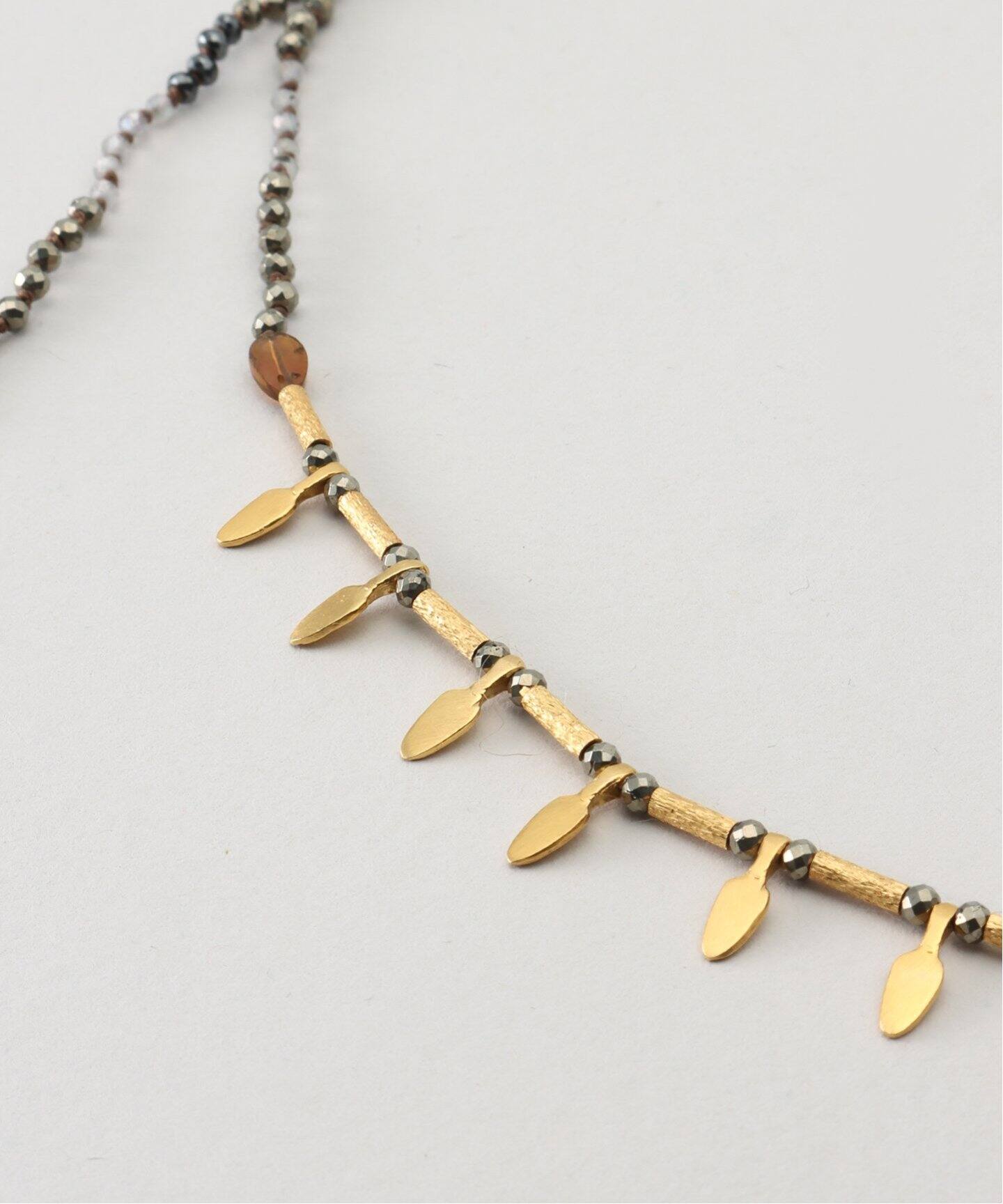MARY GAITANI ラブラドライトネックレス NOBLE ネックレス MARY GAITANI ラブラドライトネックレス