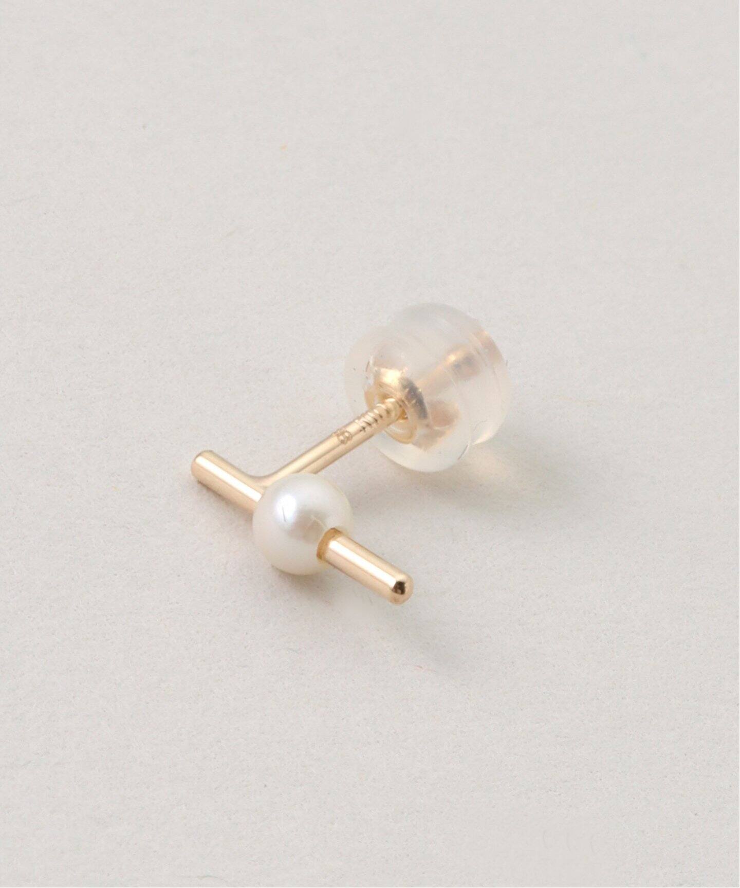 HIROTAKA/ヒロタカ MosquitoAkoya Pearl BarEarring（ピアス（片耳用 