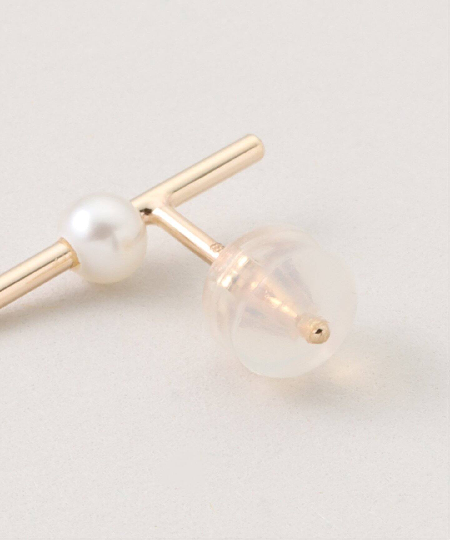 HIROTAKA/ヒロタカ MosquitoAkoya Pearl BarEarring（ピアス（片耳用 
