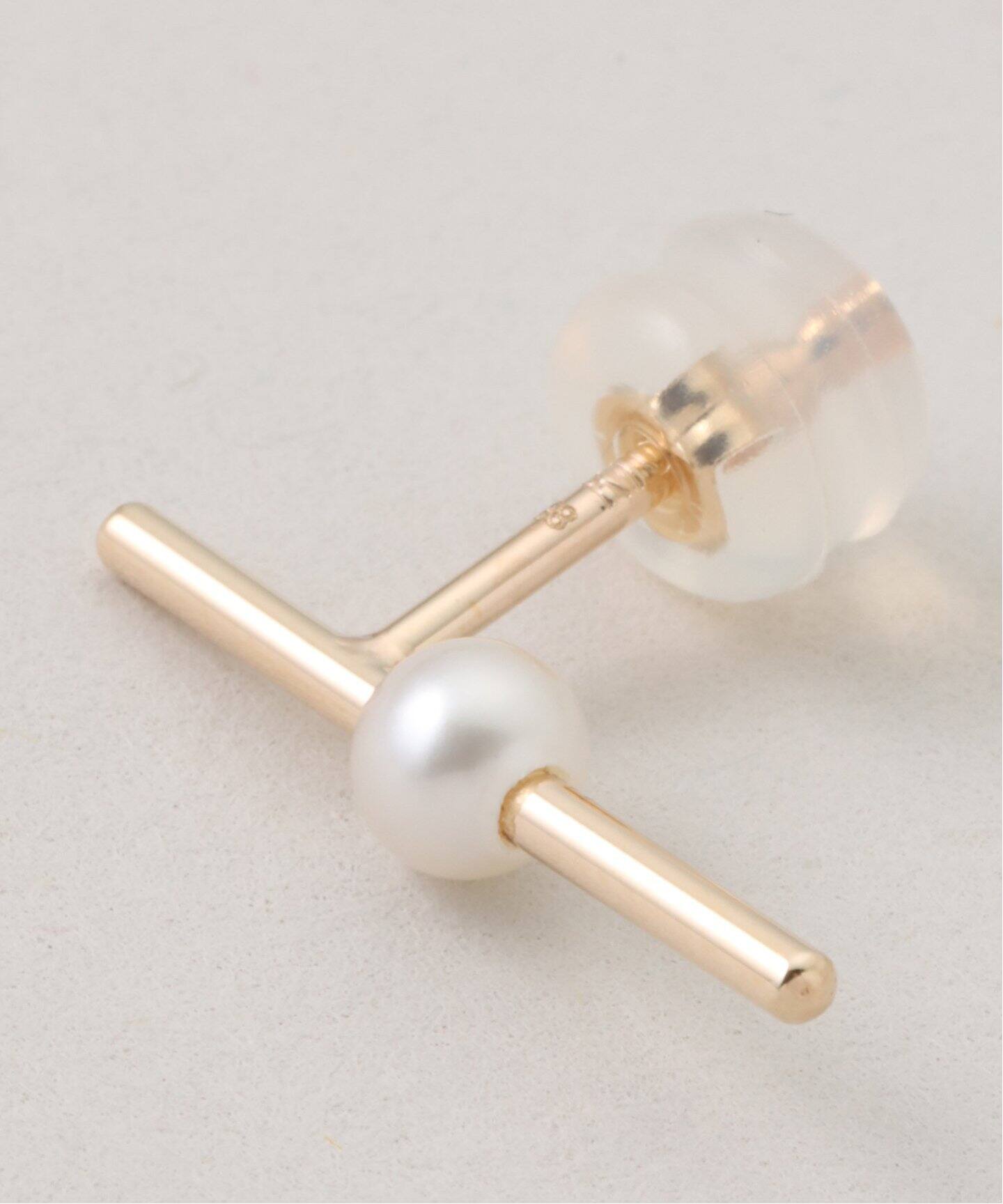 HIROTAKA/ヒロタカ MosquitoAkoya Pearl BarEarring（ピアス（片耳用 