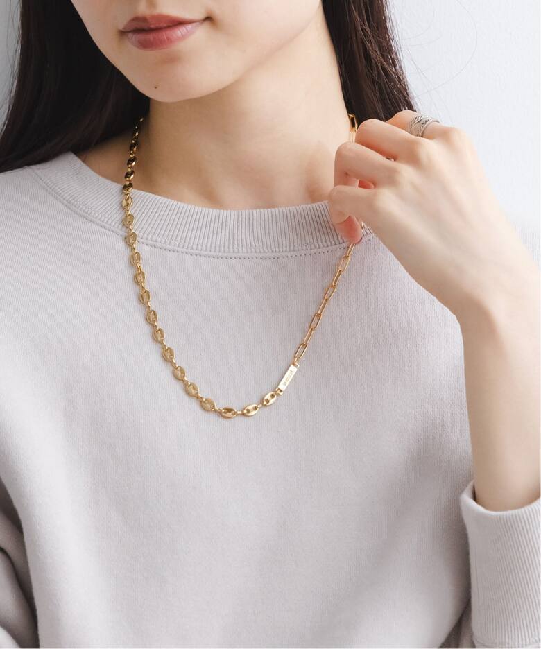 NOBLE別注》in mood/インムード ミドルMIXチェーンネックレス 