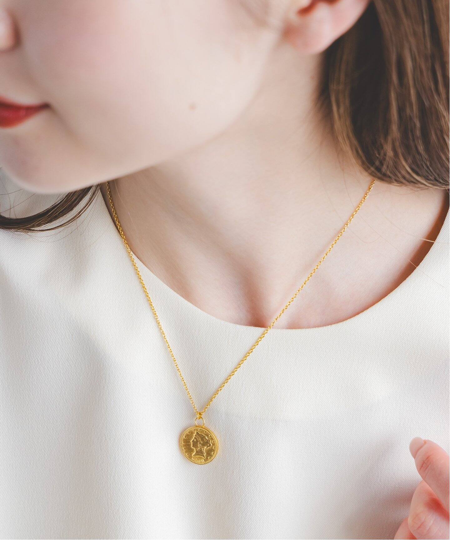 chibi jewels/チビジュエルズ One Dime Coin Necklace（ネックレス 