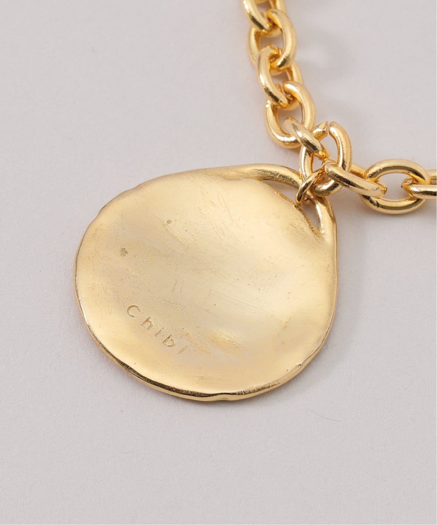 ≪chibi jewels≫ チェーン リンク ブレスレット (Gold Plated) チビジュエルズ Chibi Jewels Cuff Brass C型ブレスレット