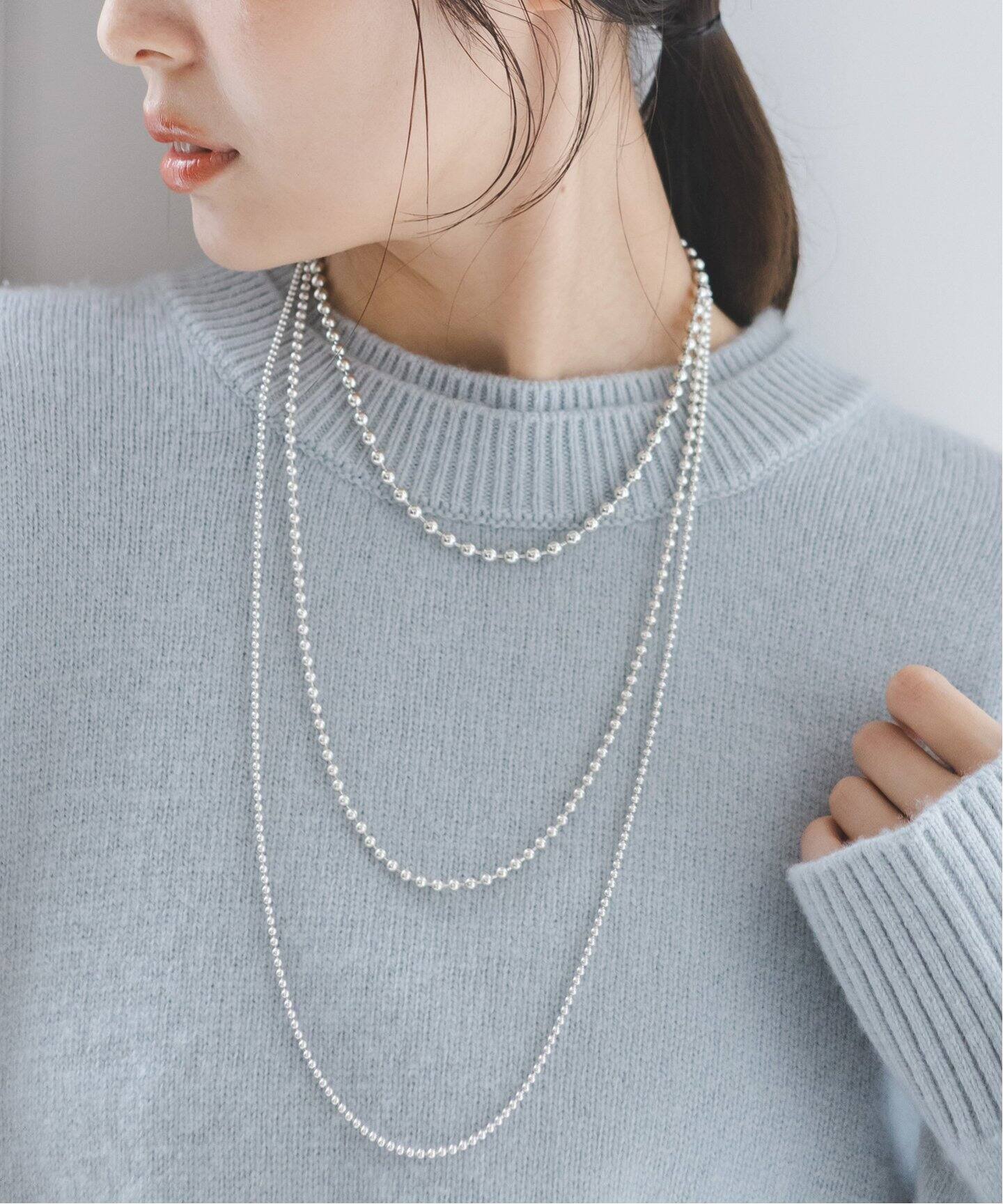 追加4》in mood/インムード MULTIBALL CHAIN-necklace（ネックレス 
