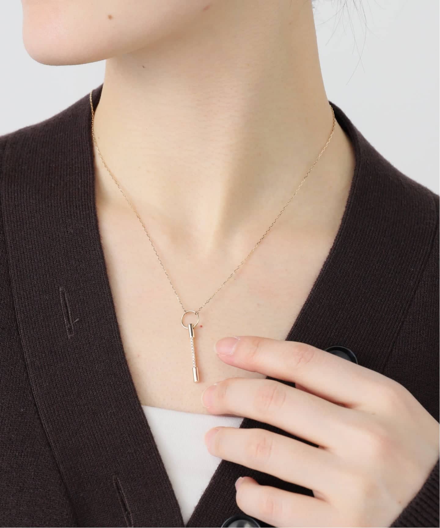 Hirotaka/ヒロタカ SPEAR Puncture Diamond Necklace（ネックレス