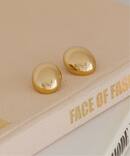 《予約》PETIT MOMENTS/プティモーメント Oval Stud Earrings