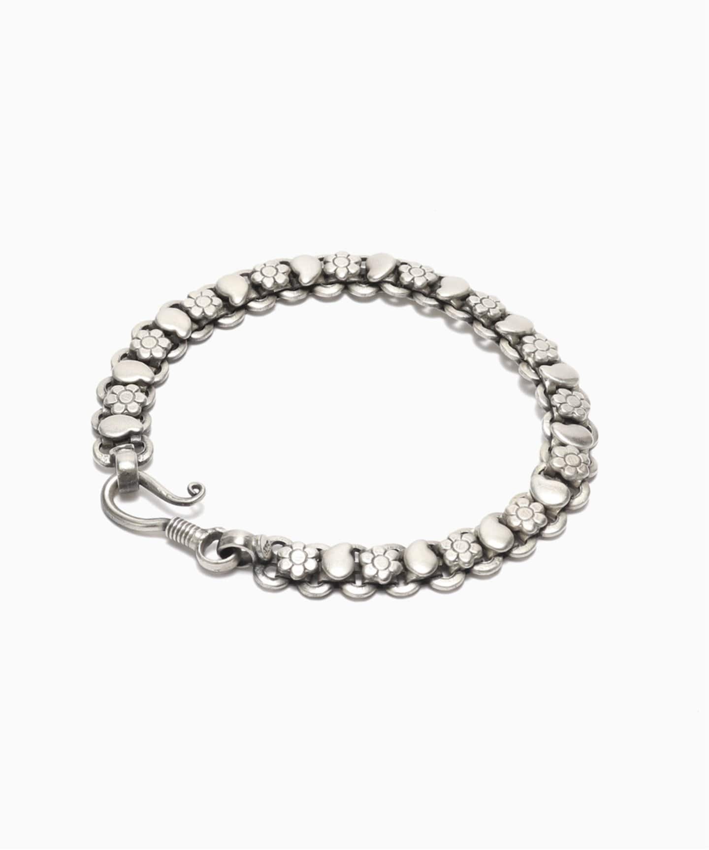 【美品】THARU SILVER タルーシルバー ペイズリー ブレスレット L THARU SILVER(タルー シルバー) Double Bracelet PAISLEY