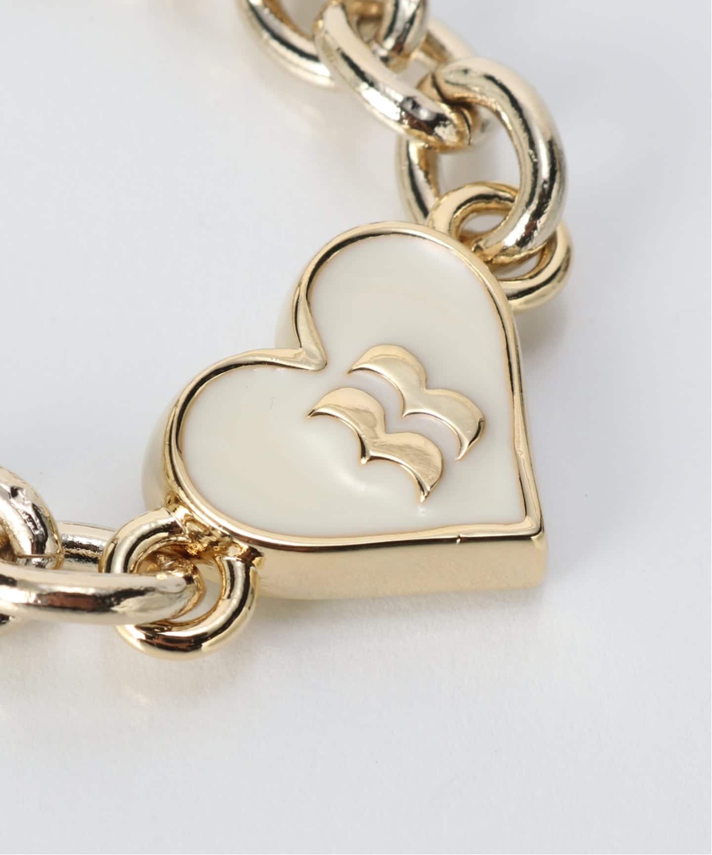 ベイシックス　ブレスレット BASICKS / ベイシックス】HEART RAZOR BRACELET (MEDIUM LIN