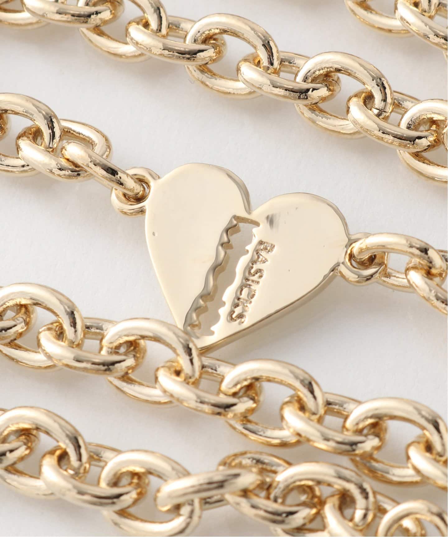 BASICKS ハートレイザーネックレス BASICKS - 【ラスト1点】Heart Razor Necklace (Small Link